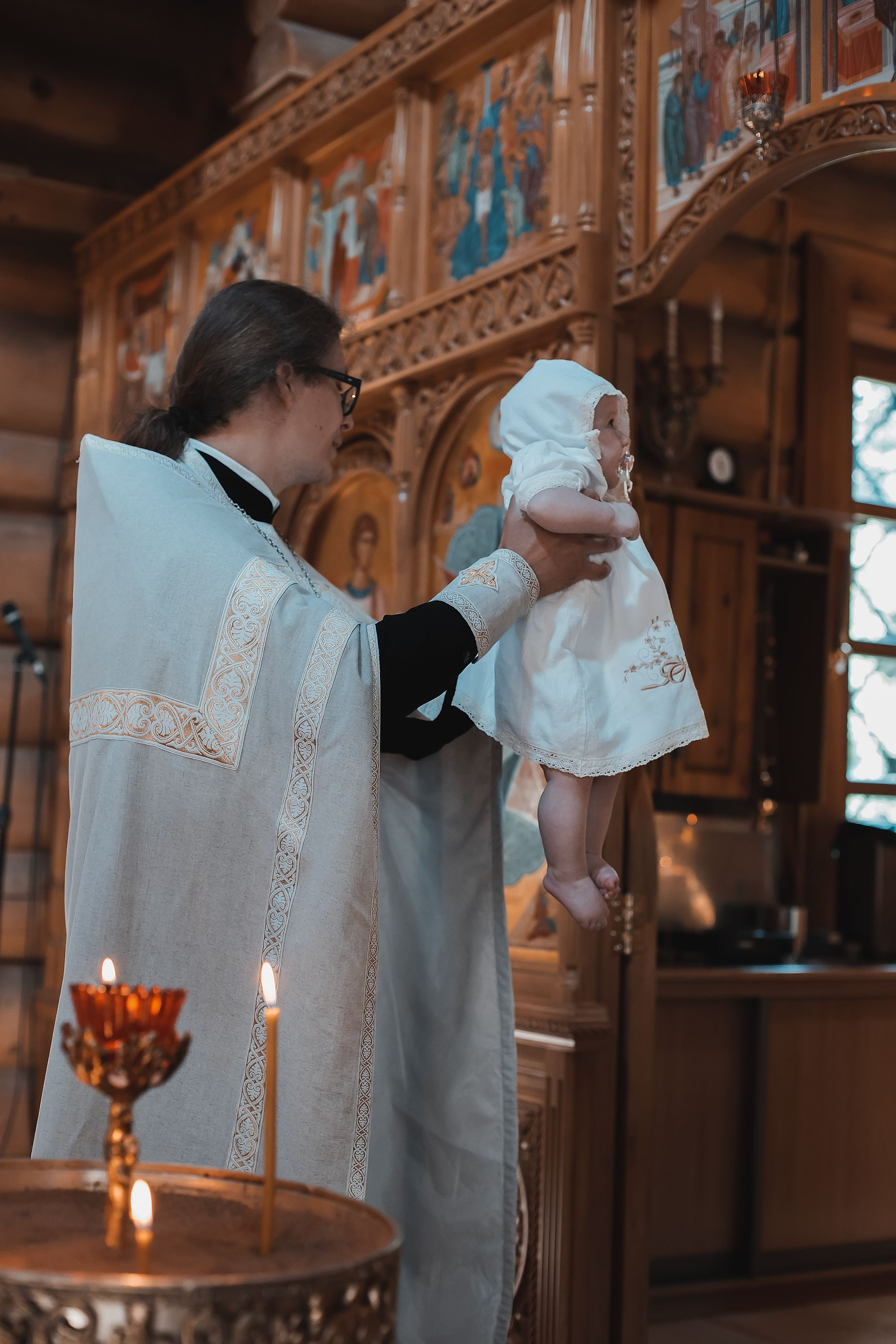 Крещение Ксении. Семейный, индивидуальный фотограф в Москве Ангели Марина