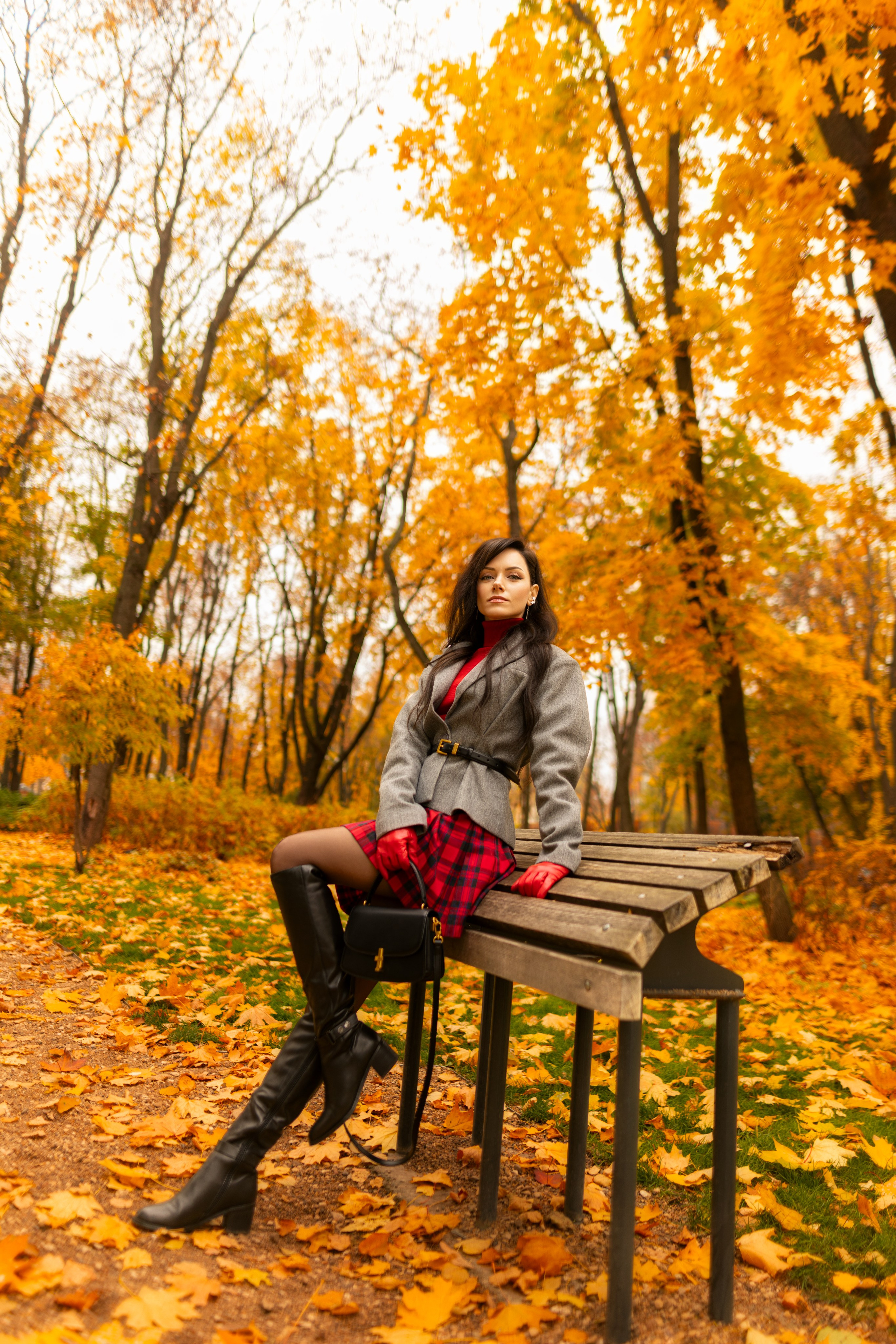 Фотосет с Екатериной в парке на осеннюю тему для «себя»