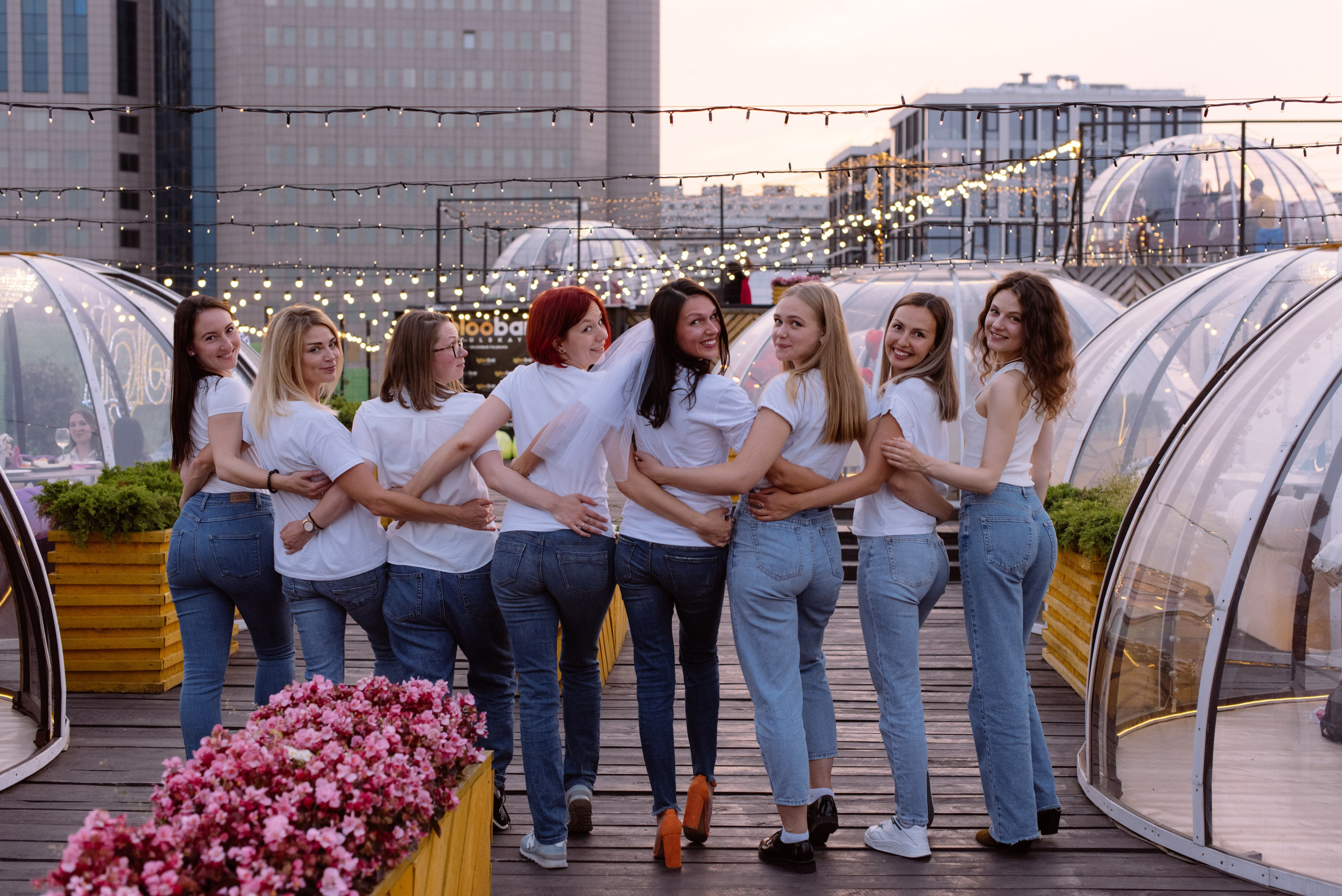 Девичник на крыше Loft. Свадебный фотограф в Москве Анна Полушина