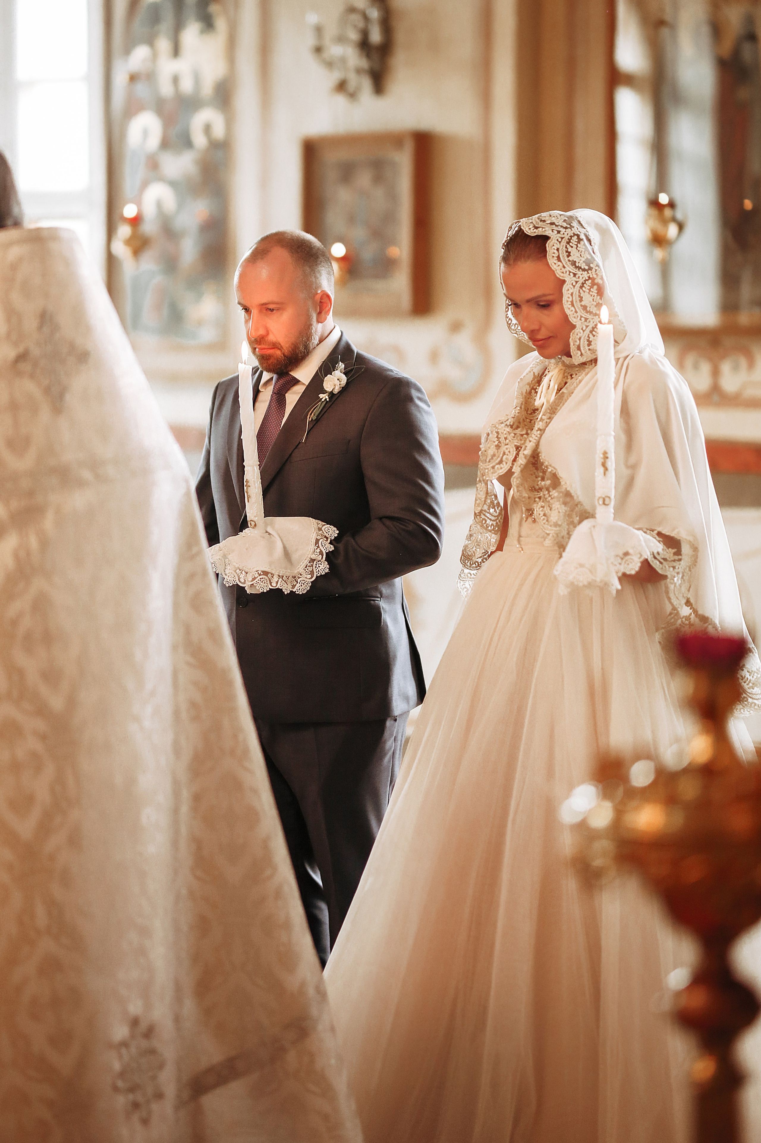 Венчание в Никольском Храме Зеленоград. Фотограф Анастасия Залевская