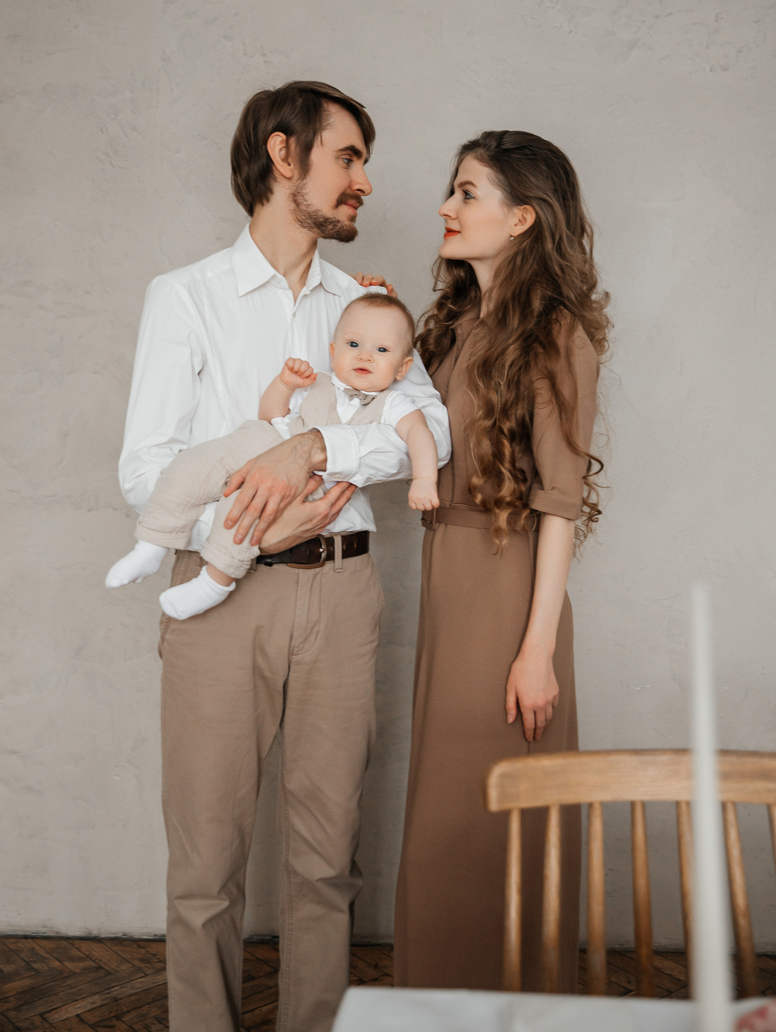 Новогодняя (мама, папа, сын и дедушка). Фотограф текстиля в Москве Ольга Иванова