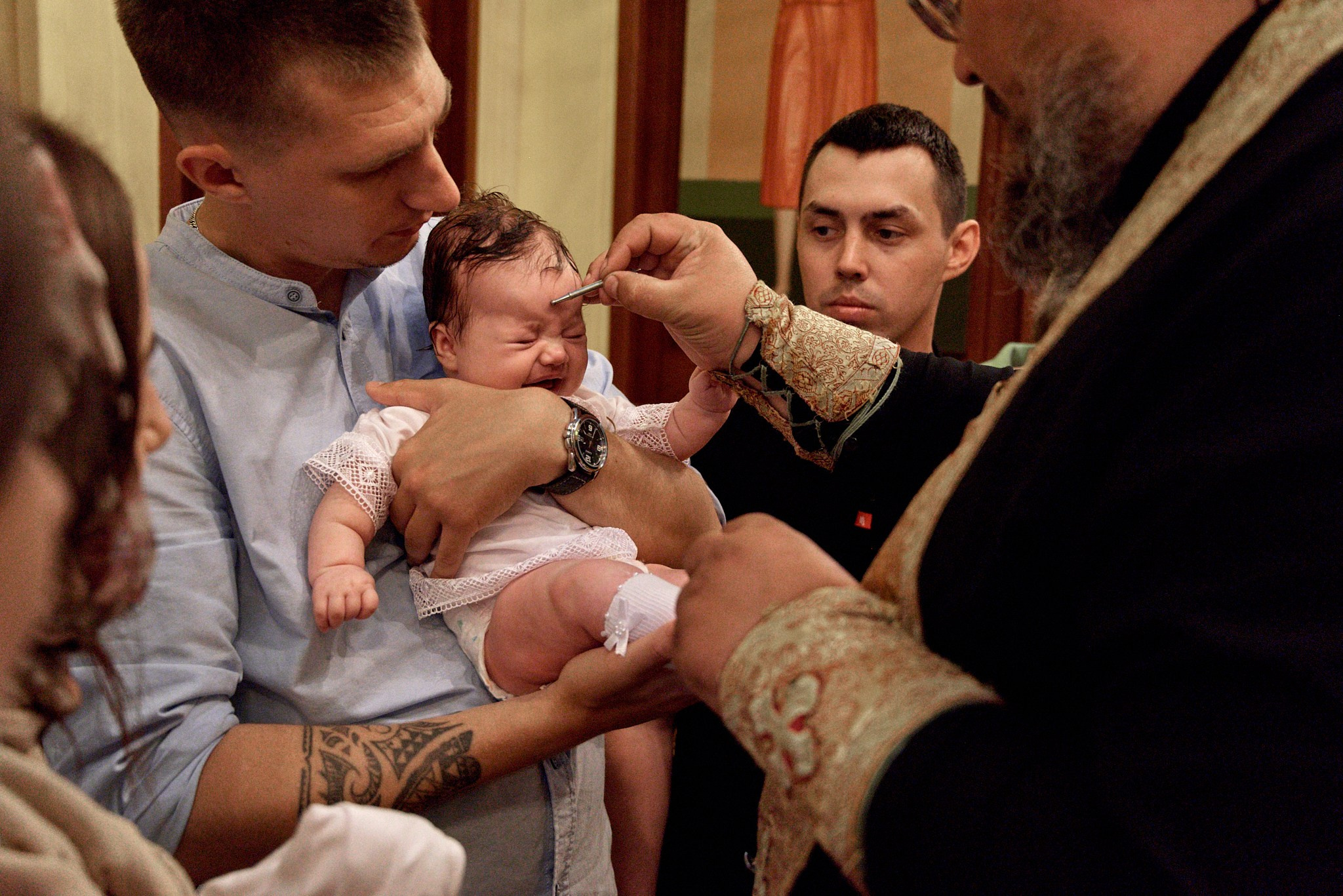 Фотосессия крещение Варвары