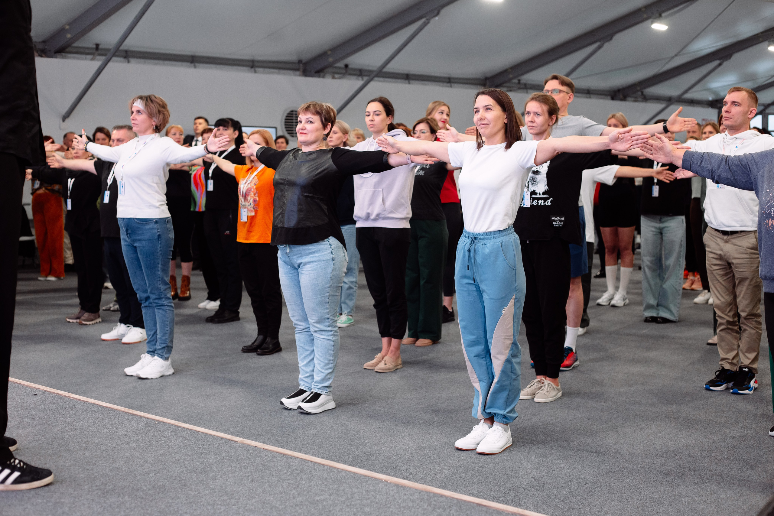 Утренняя зарядка с Евгением Папунаишвили.