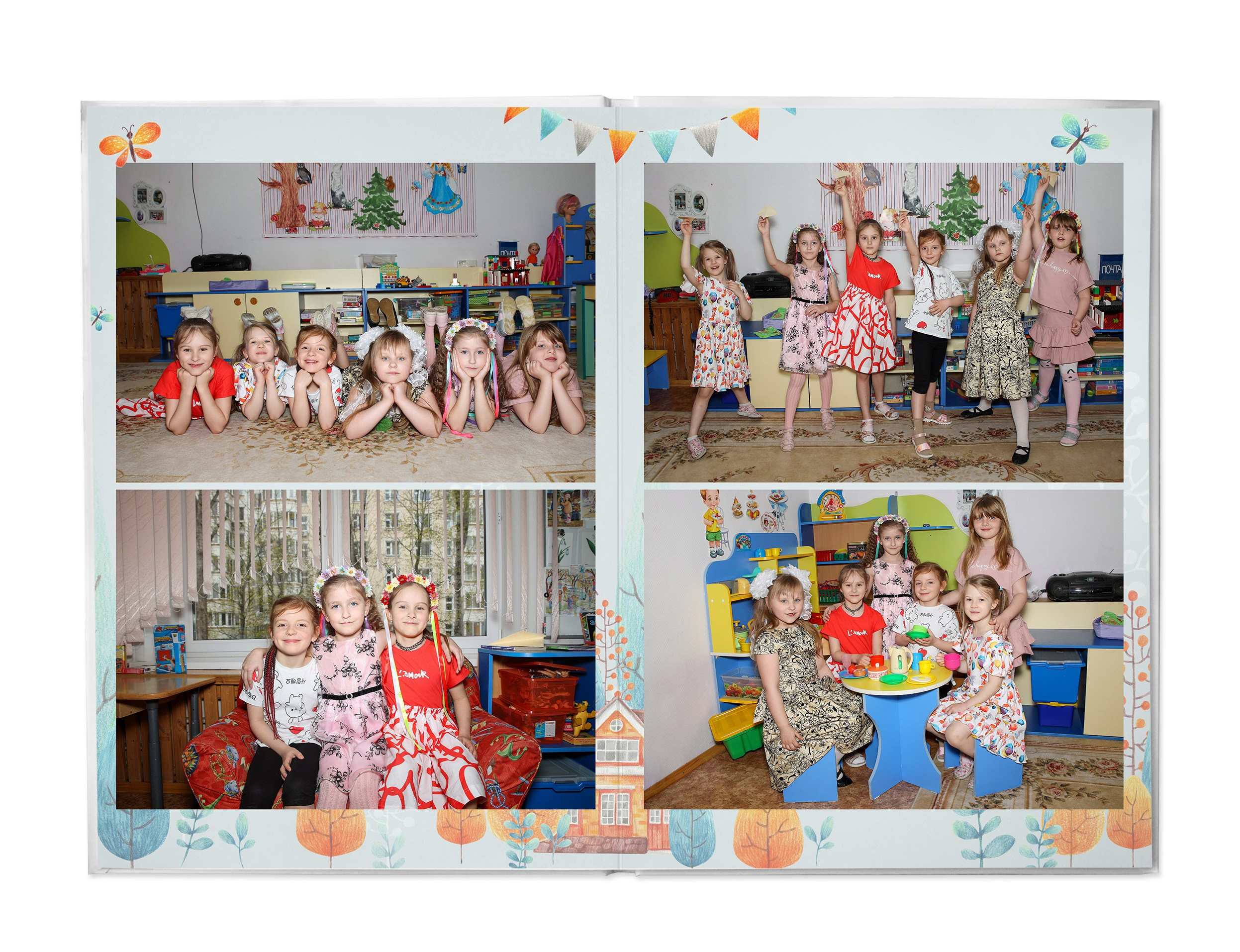 Домики (оптимальный альбом). Школьный и детсадовский фотограф Москва. Детский фотограф