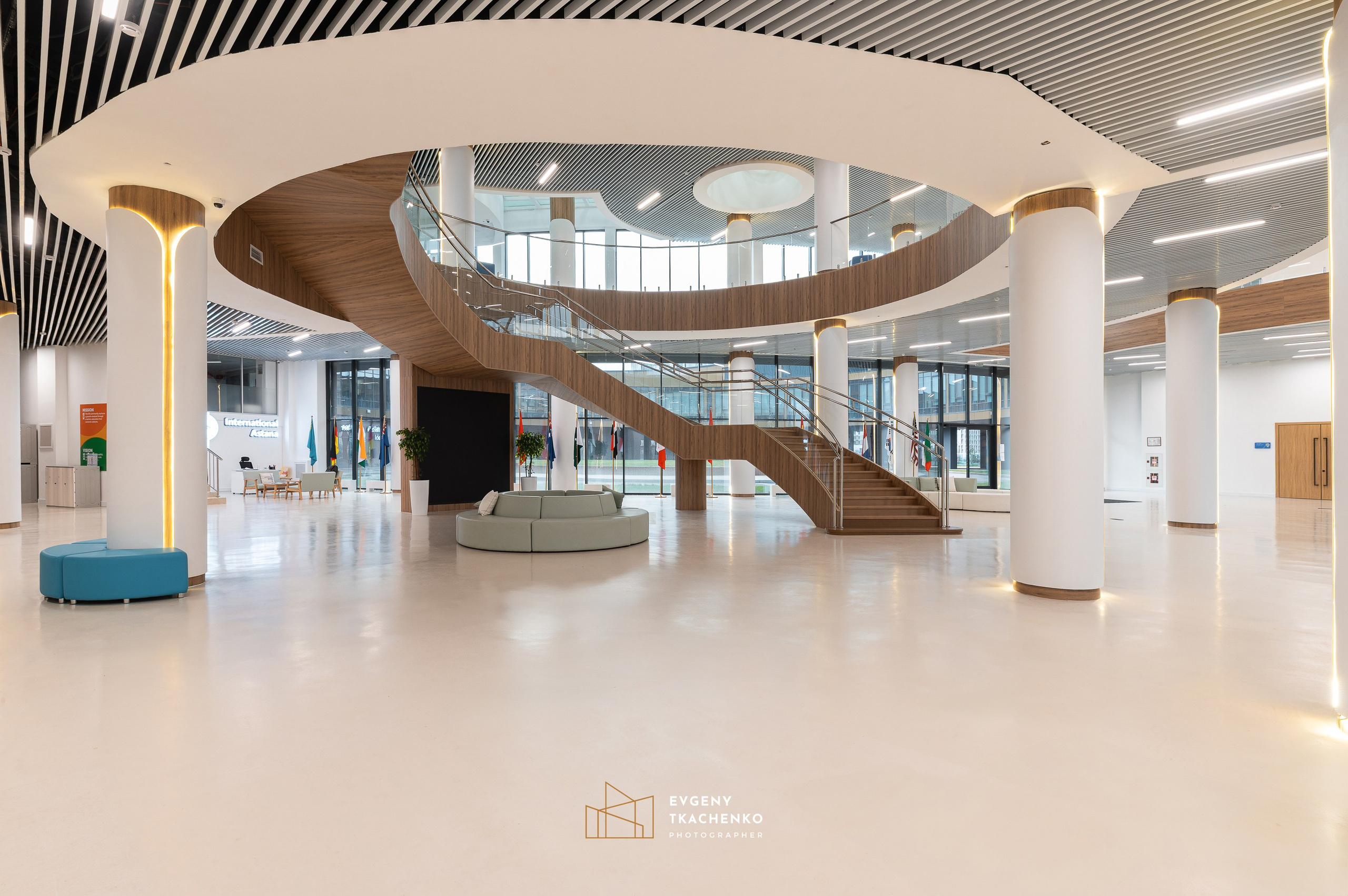 Kazakhstan International School, г. Астана. Архитектурный и интерьерный фотограф в Казахстане