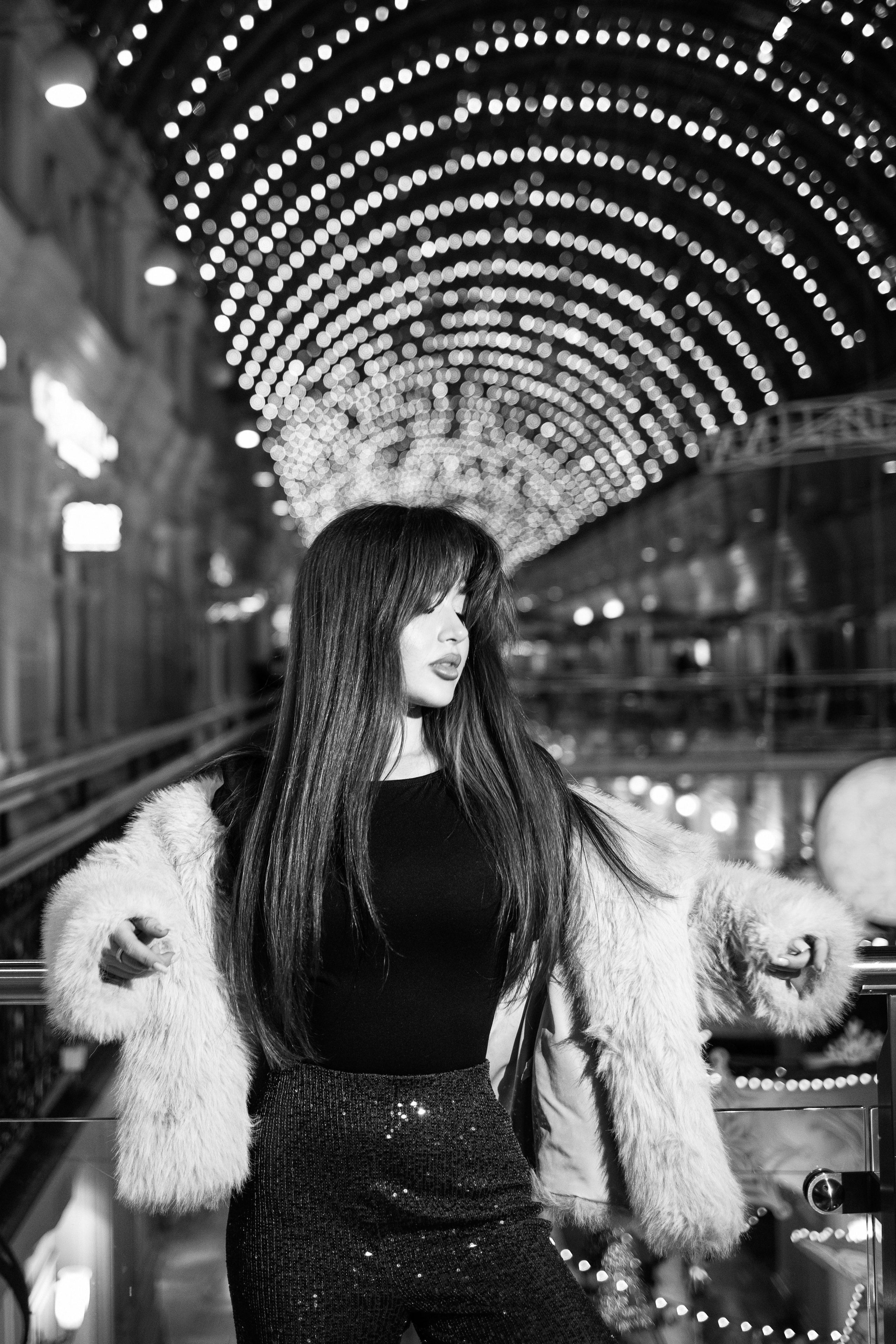 Анечка, ночная съемка в городе. Семейный фотограф в Москве Марина Петра