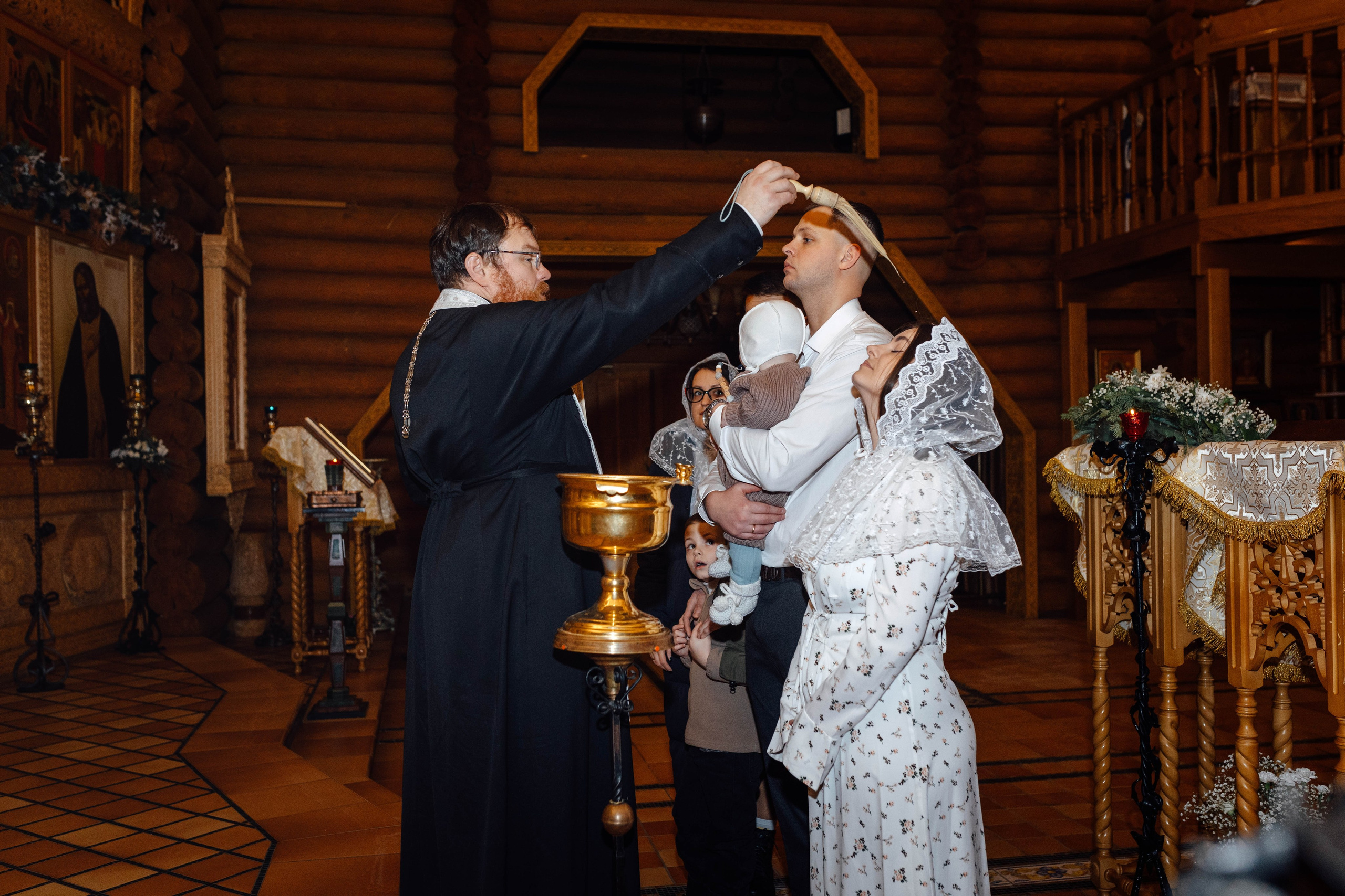 Крещение Матвея, храм Святой Троицы, декабрь 2025