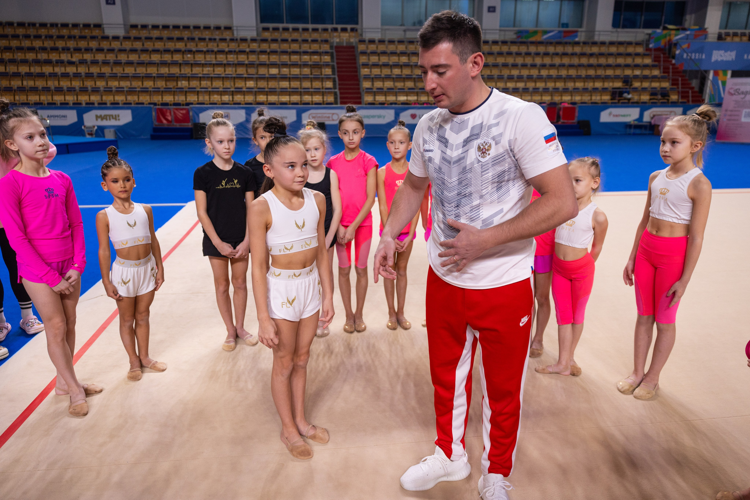 Мастер класс хореографа сборной России по художественной гимнастике Кирилла Баркана. Спортивный репортажный фотограф Казань Нафис Сиразетдинов