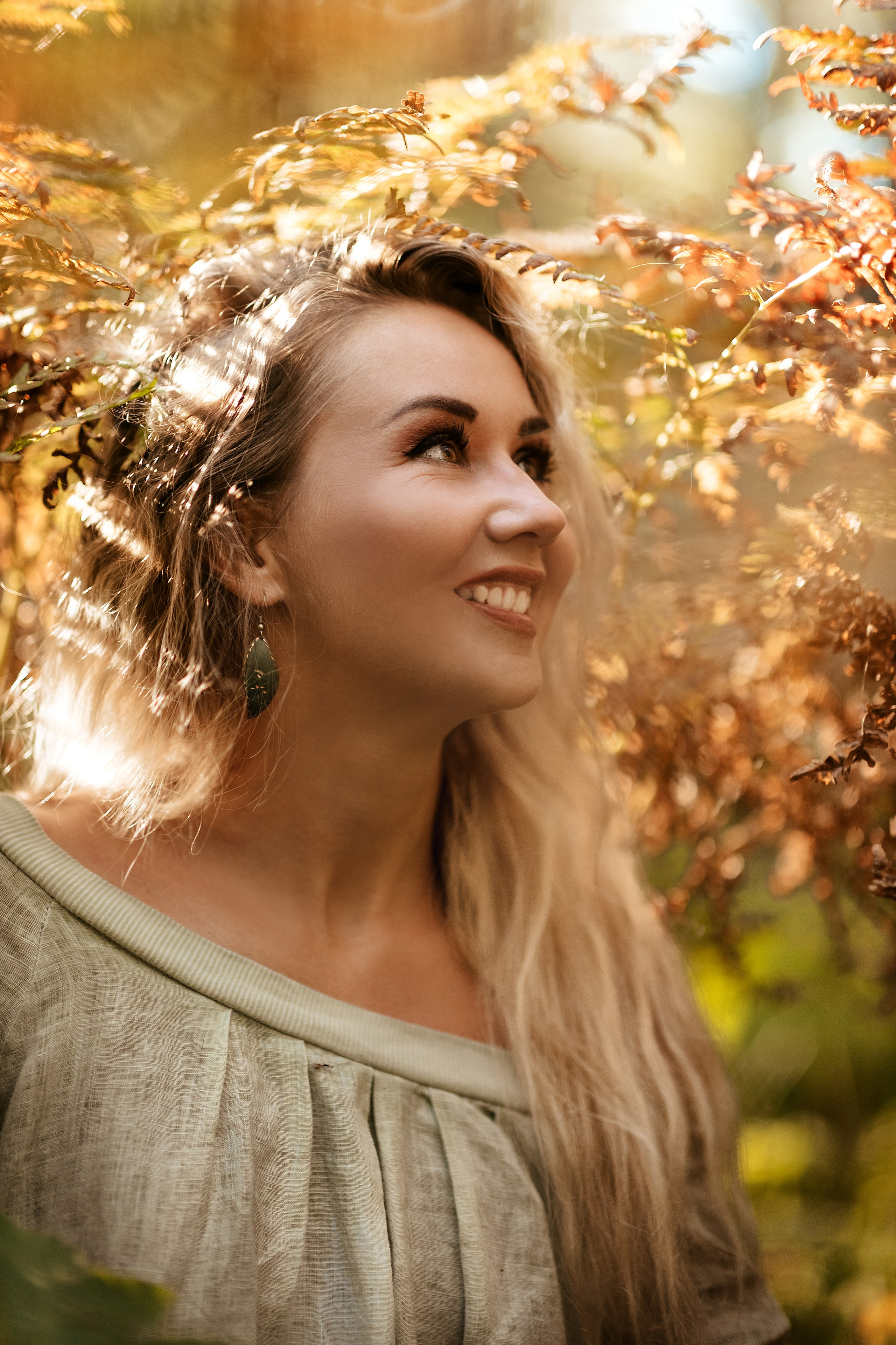 В папоротниках