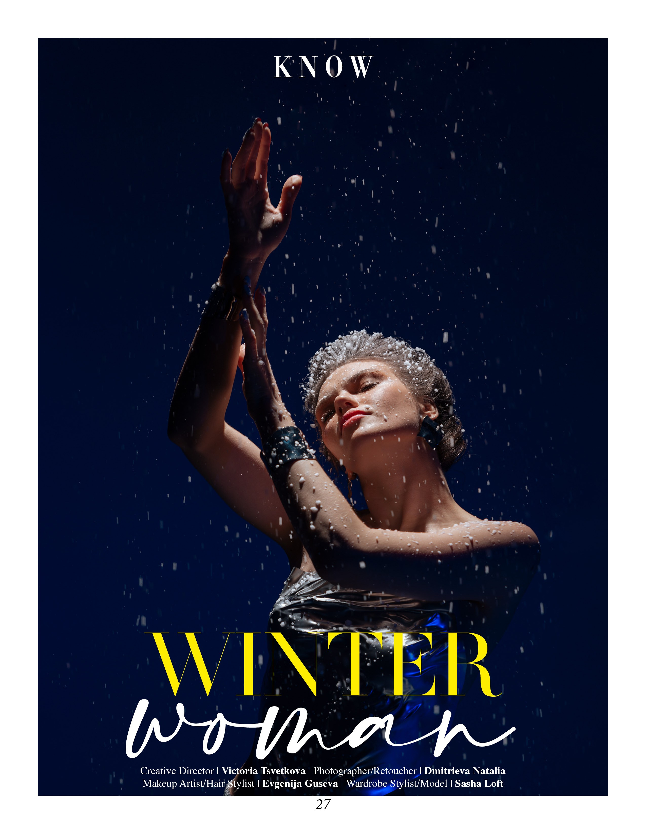 KNOW magazine Winter Woman. Портретный фотограф в Санкт-Петербурге Дмитриева Наталия