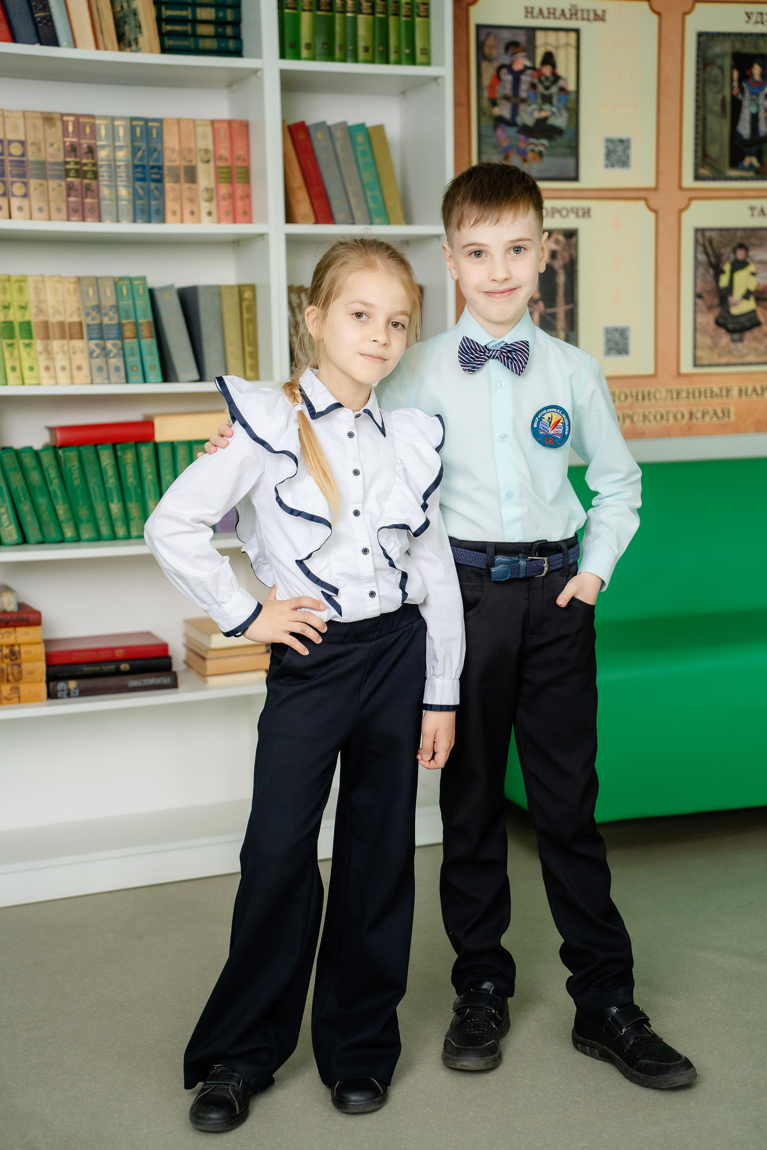 Общее фото / Виньетка Школа. Детский и Школьный фотограф во Владивостоке. Выпускные альбомы