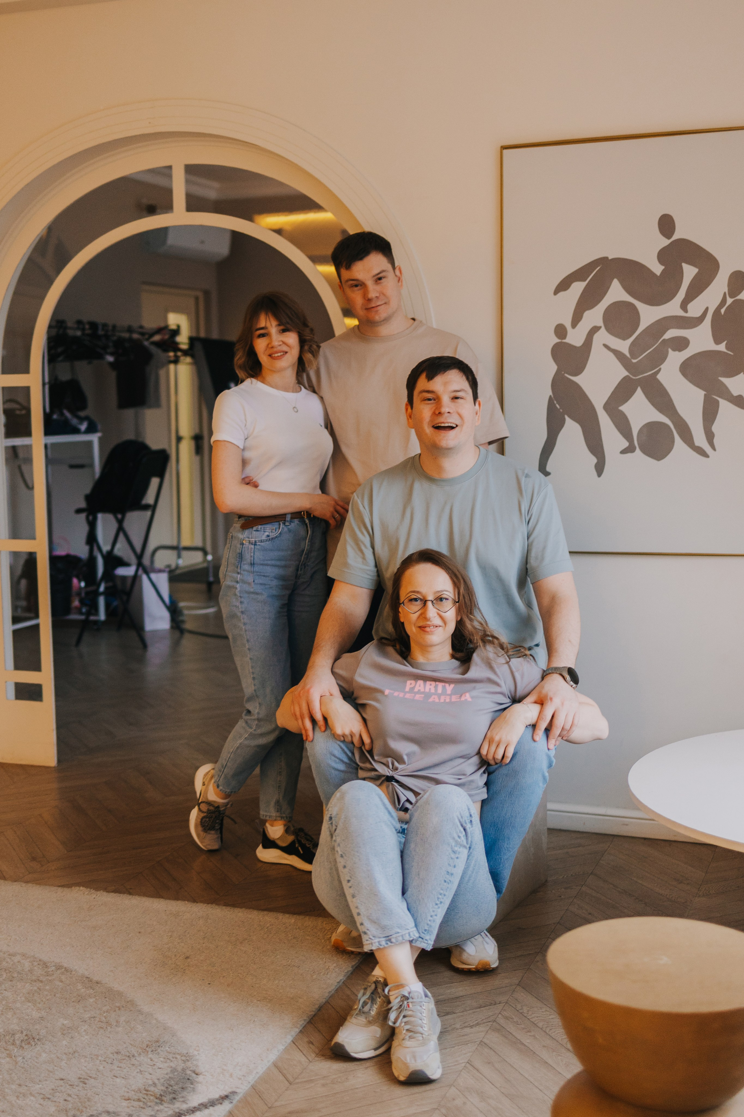 Большая семья. Домашняя фотосессия