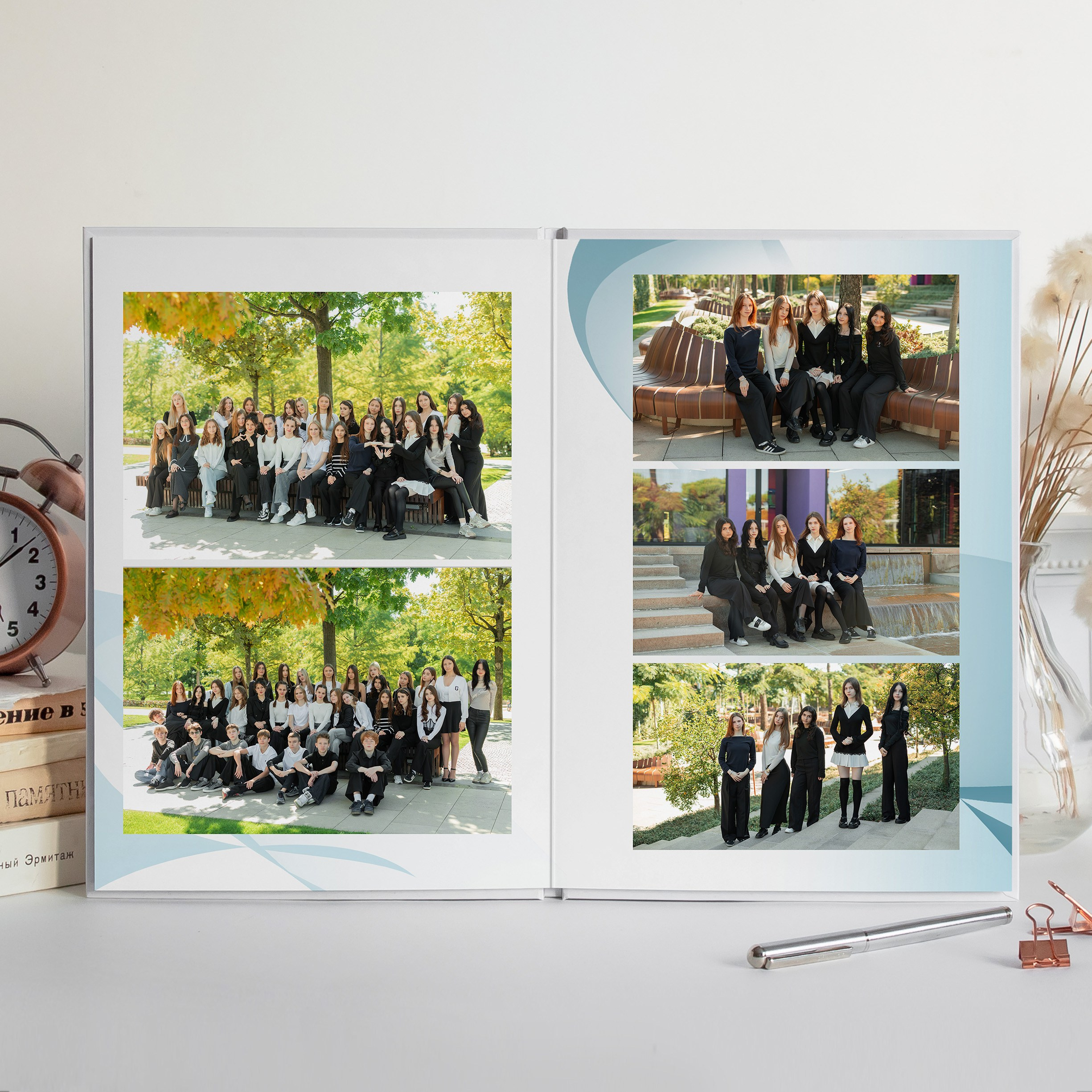 Альбом 9-11 класса (3 разворота). ФОТОГРАФ ВЫПУСКНЫХ АЛЬБОМОВ в Краснодаре Ворчик Татьяна