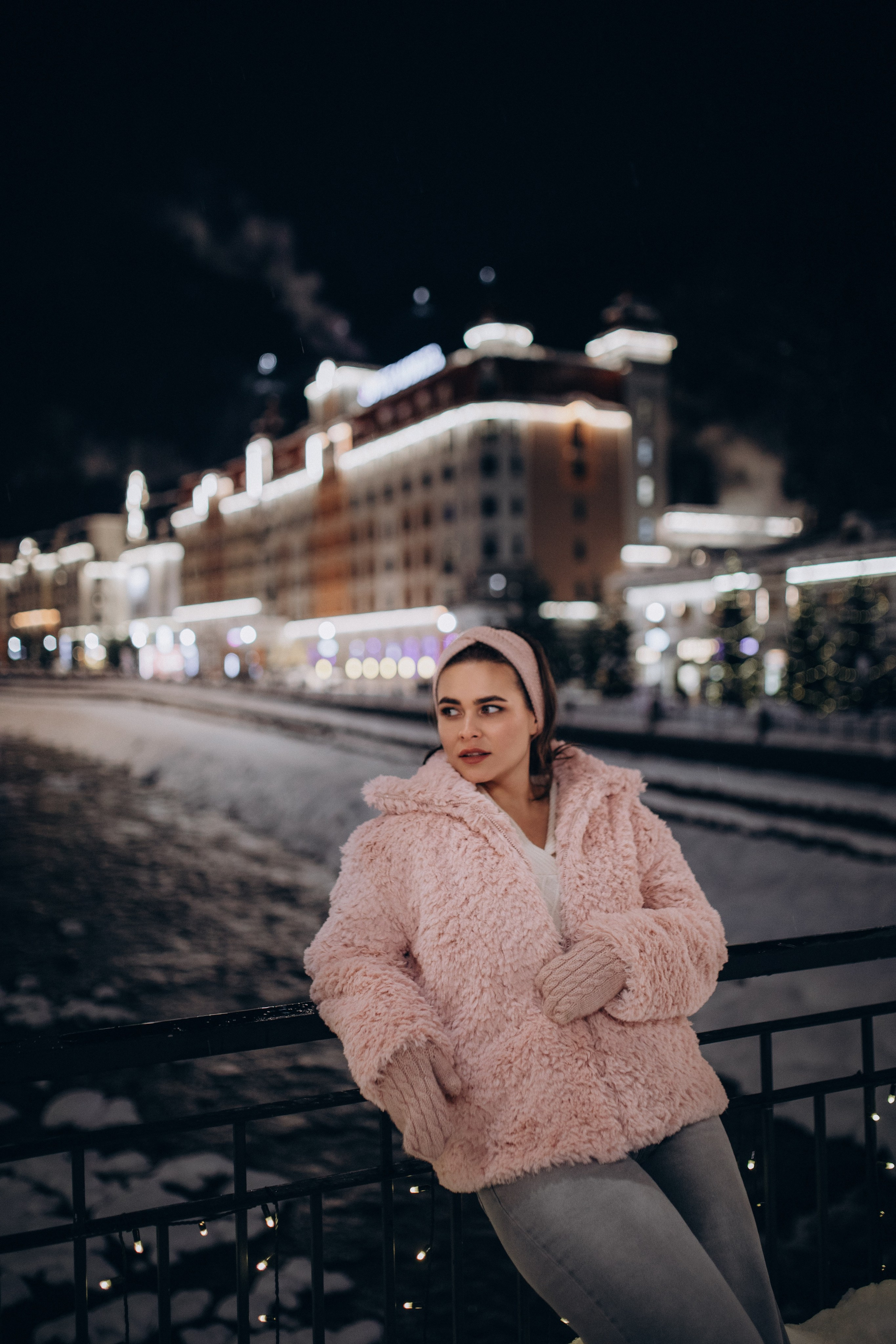 Зимняя прогулка на Розе Хутор с Кристиной. Фотограф Елизавета Балакир