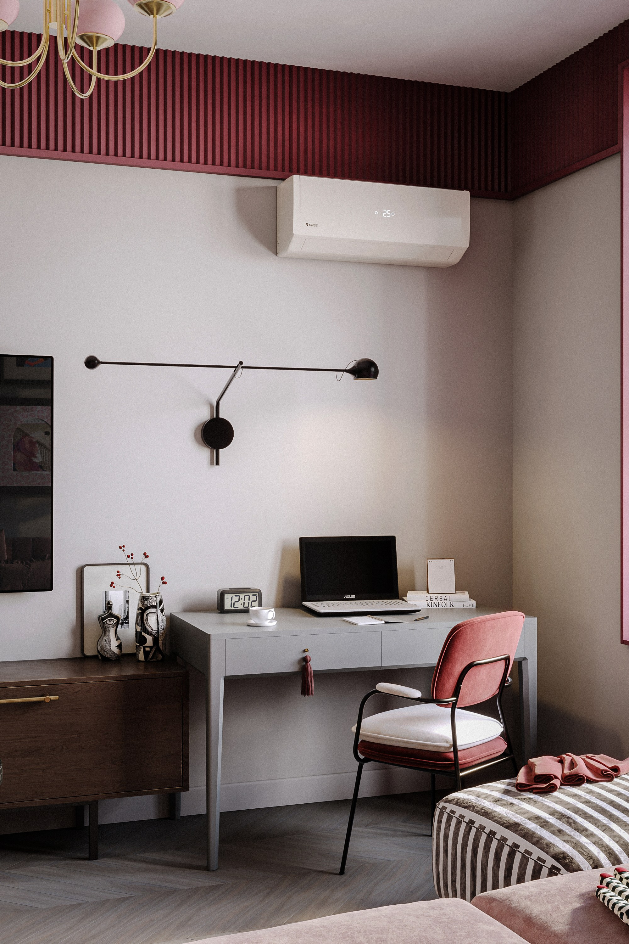 Яркая квартира. Stone Alina Интерьерная визуализация