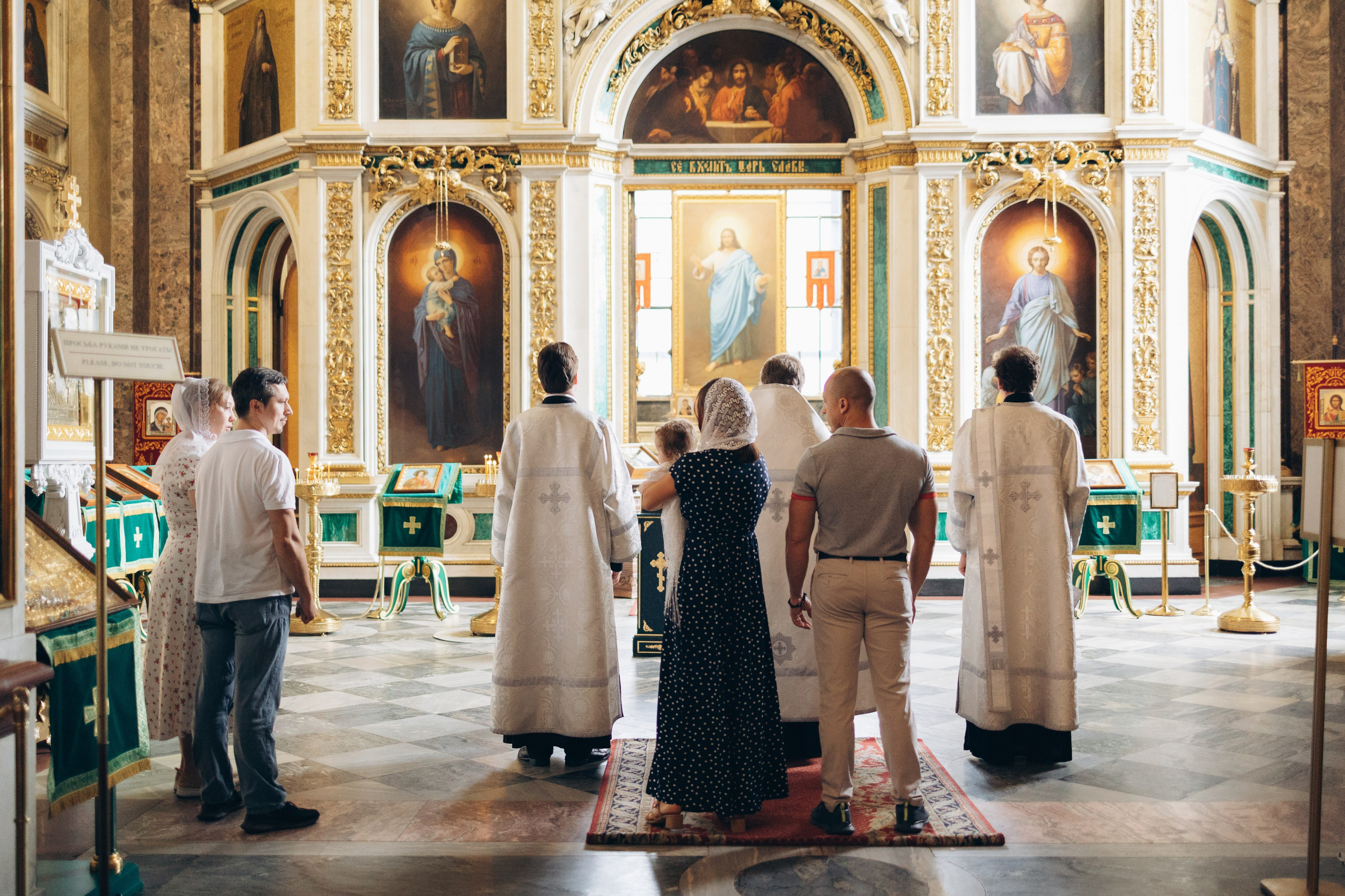 Крещение в Исаакие. Портретный фотограф в Санкт-Петербурге