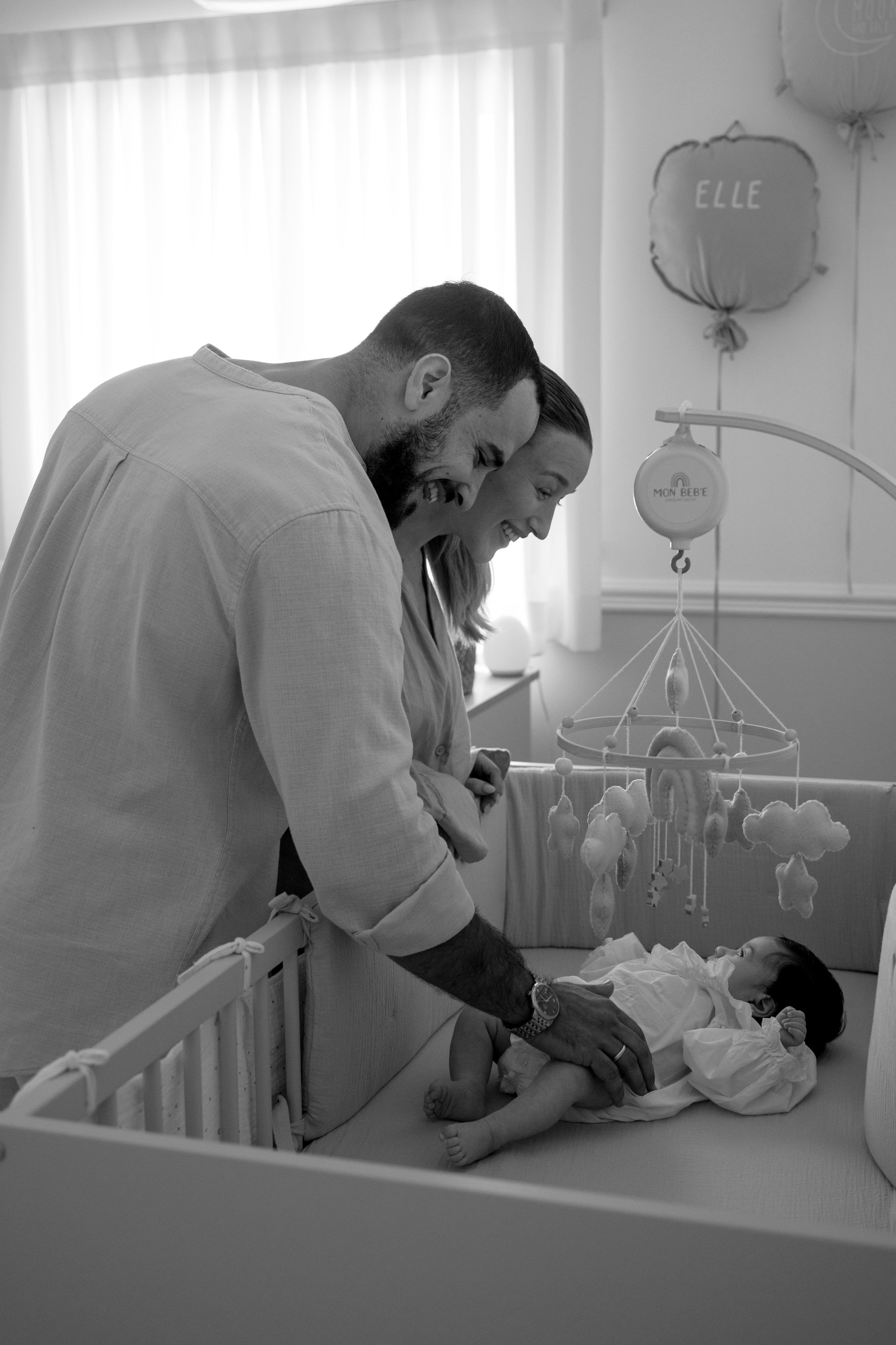 New born family photoshoot at home. Wedding and family photographer