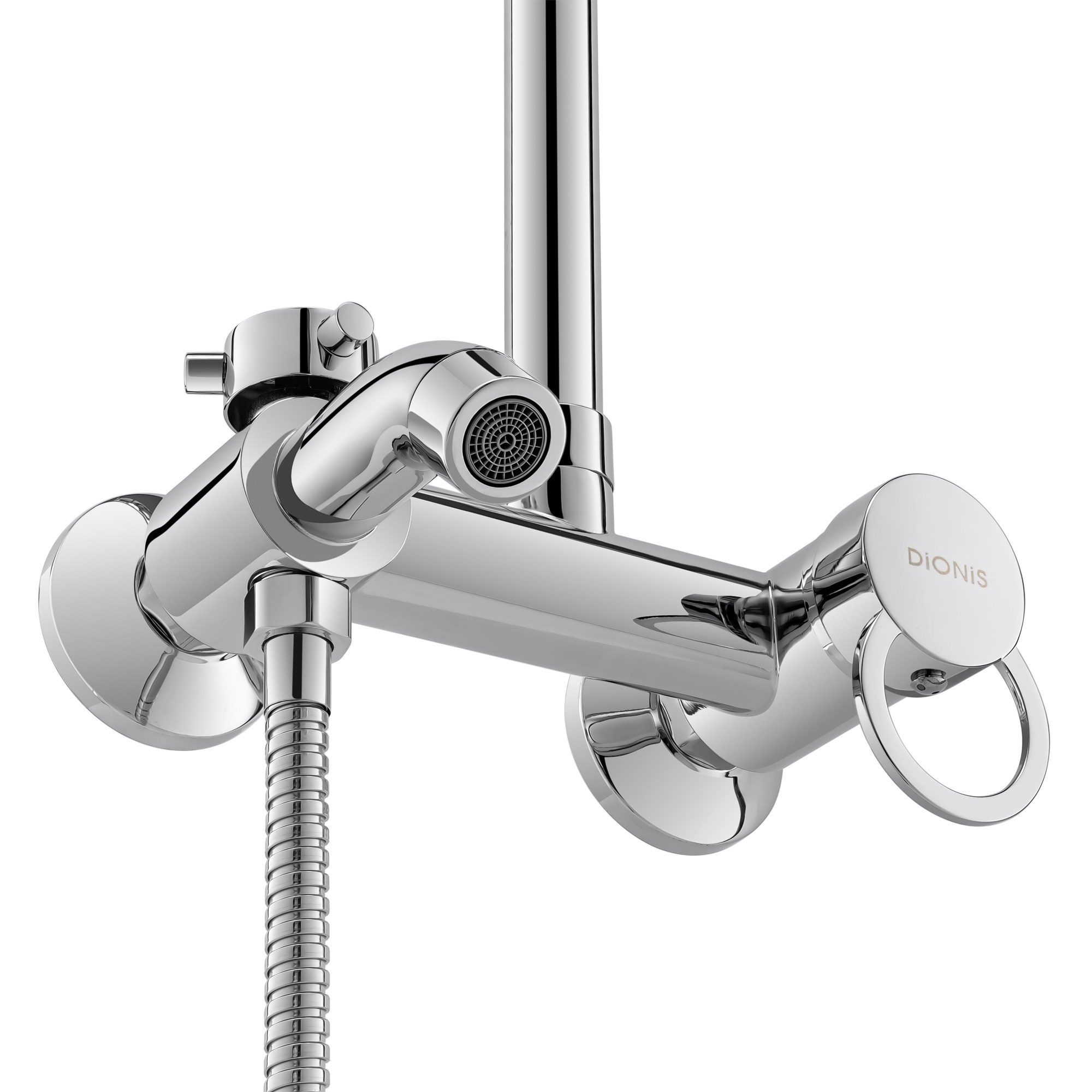 Излив душевой стойки снизу