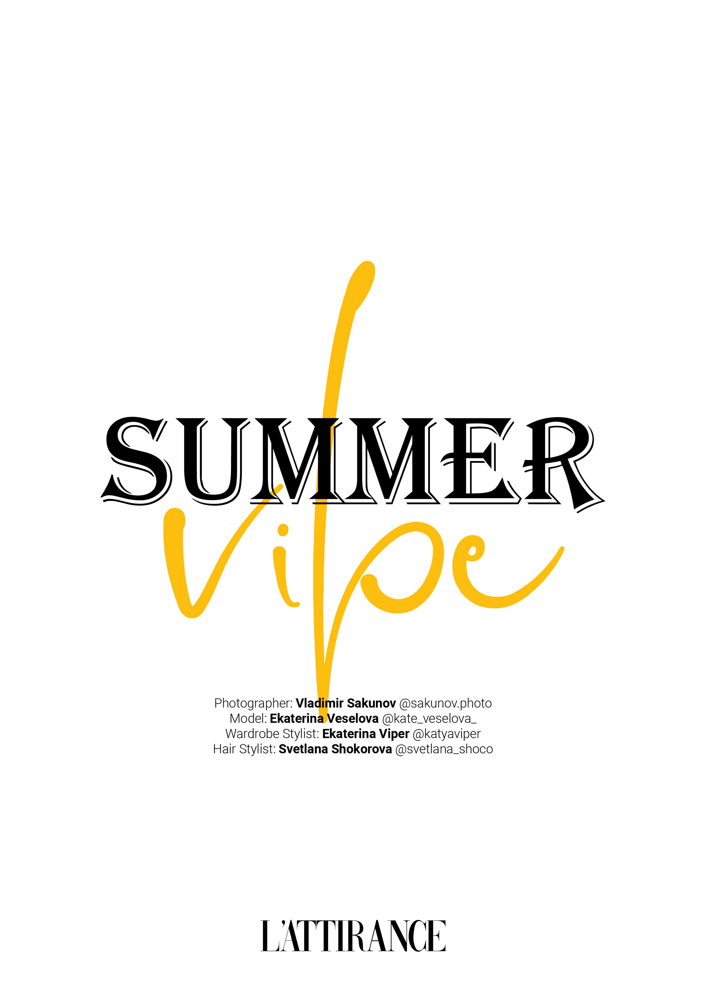 L'attirance magazine | October 2022. Sakunov Photo