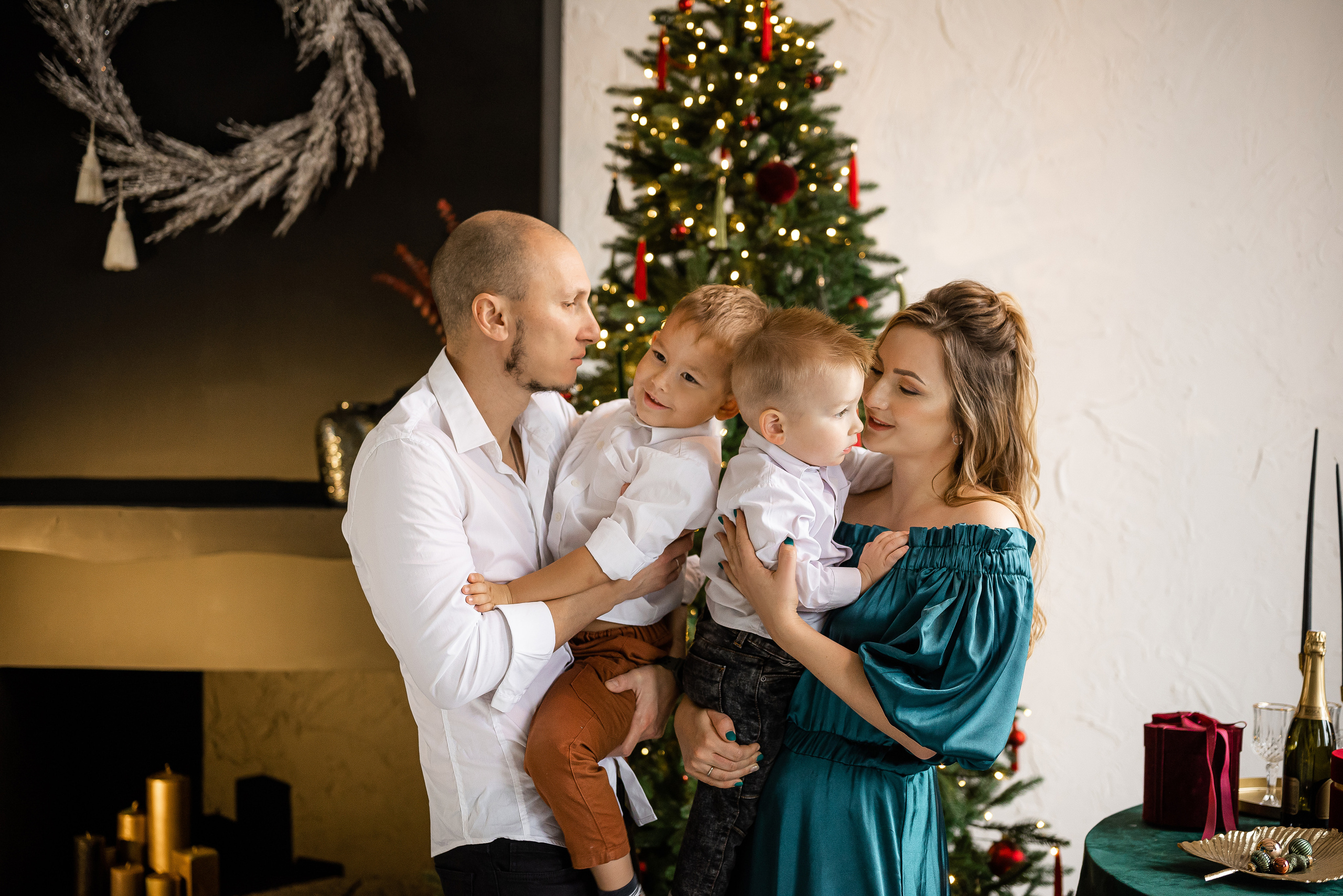 Новогодняя сьемка семьи блогера Ешки. Свадебный и портретный фотограф в Минске Наташа Каракулова