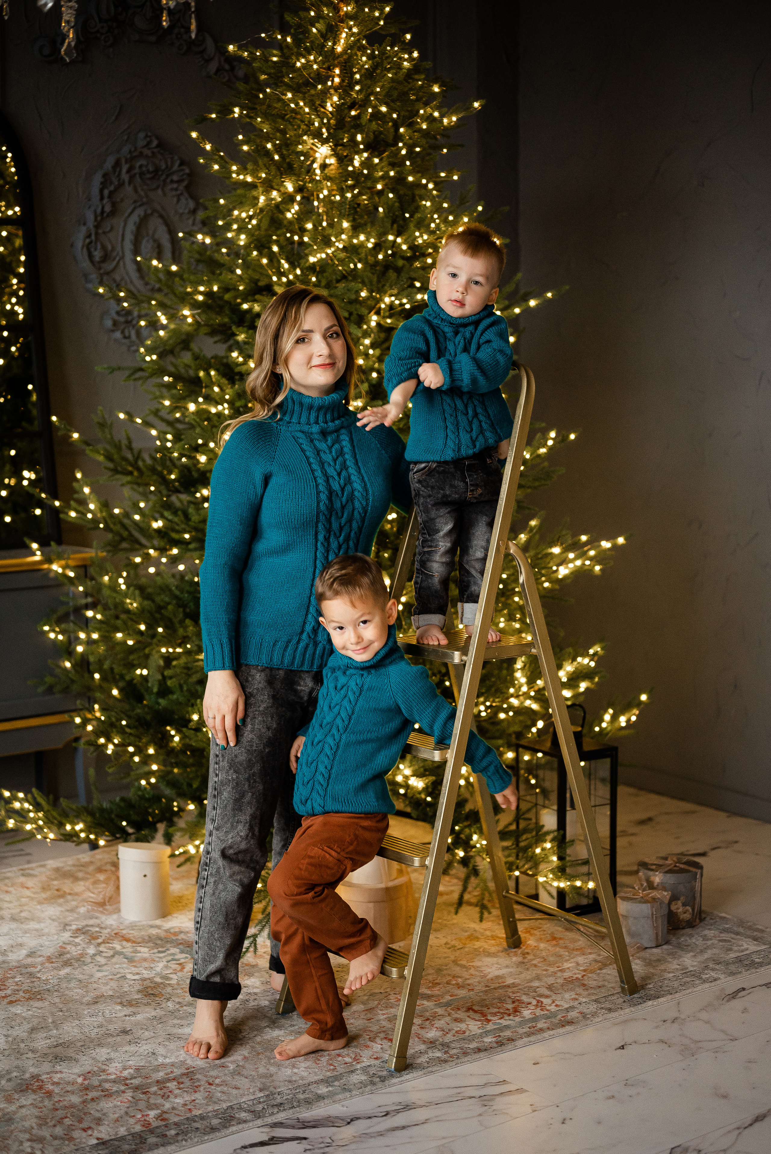 Новогодняя сьемка семьи блогера Ешки. Свадебный и портретный фотограф в Минске Наташа Каракулова