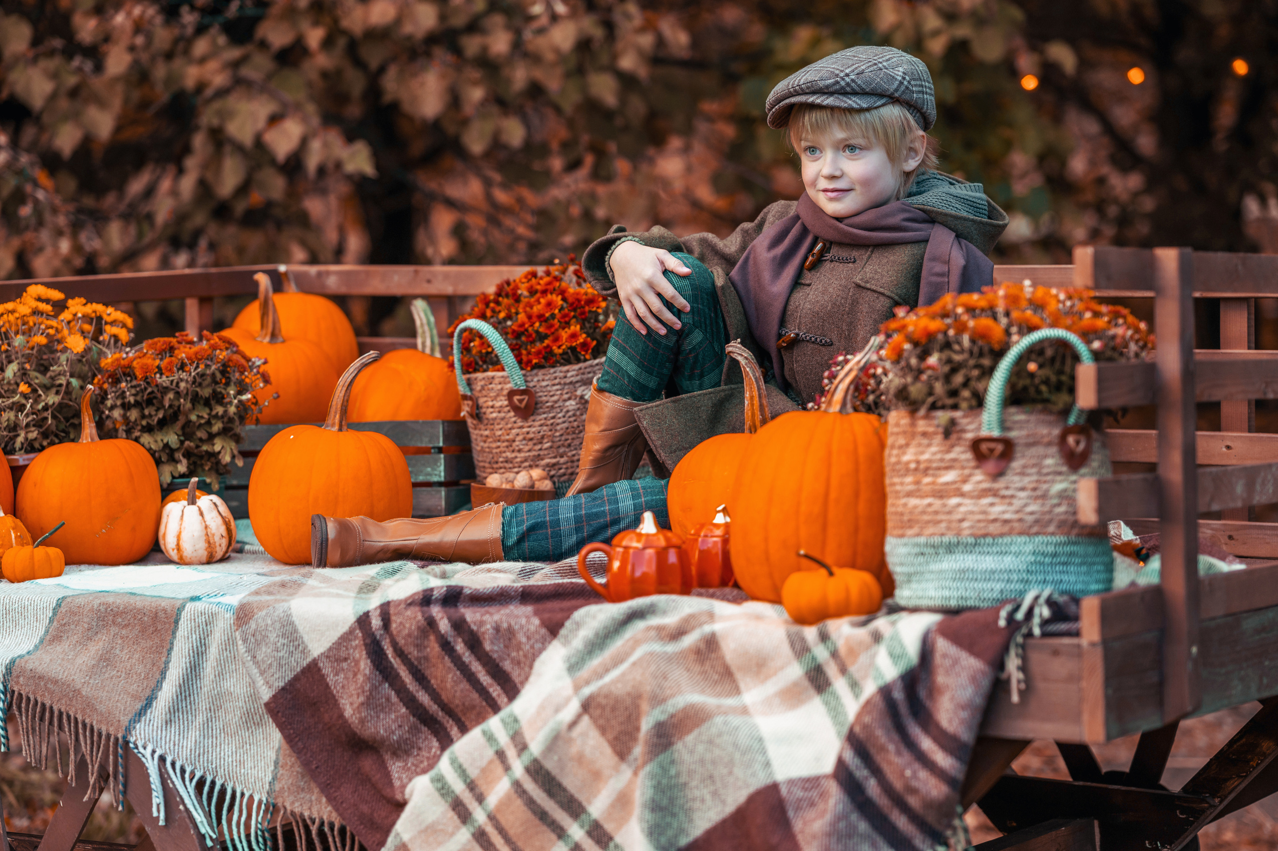 Фотосессия осенью. Семейный и контент фотограф в Москве Alira