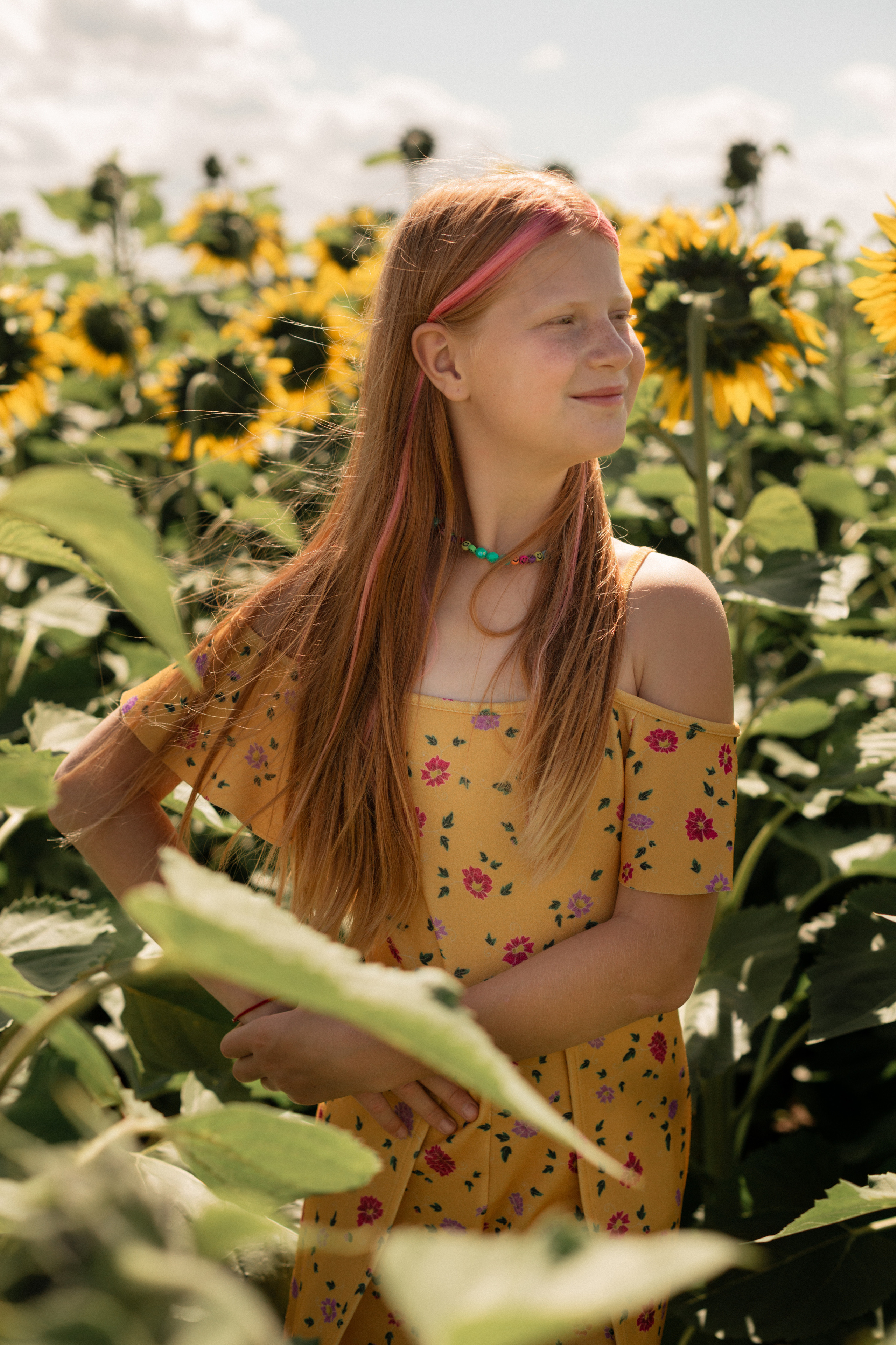 Ксюша, Катя и Полина. Съёмка в подсолнухах. Семейный и детский фотограф в Минске Владыко Татьяна