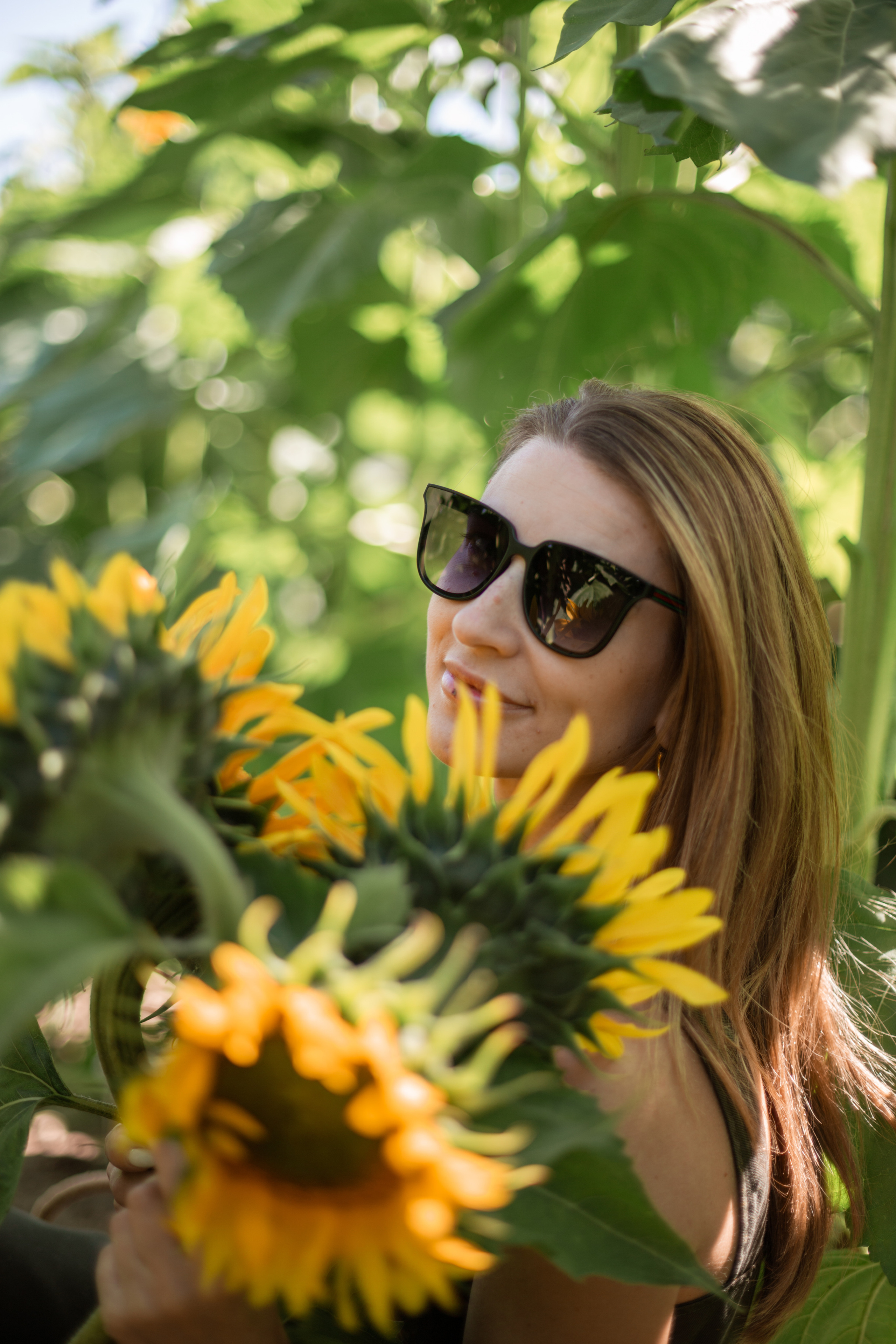 Ксюша, Катя и Полина. Съёмка в подсолнухах. Семейный и детский фотограф в Минске Владыко Татьяна