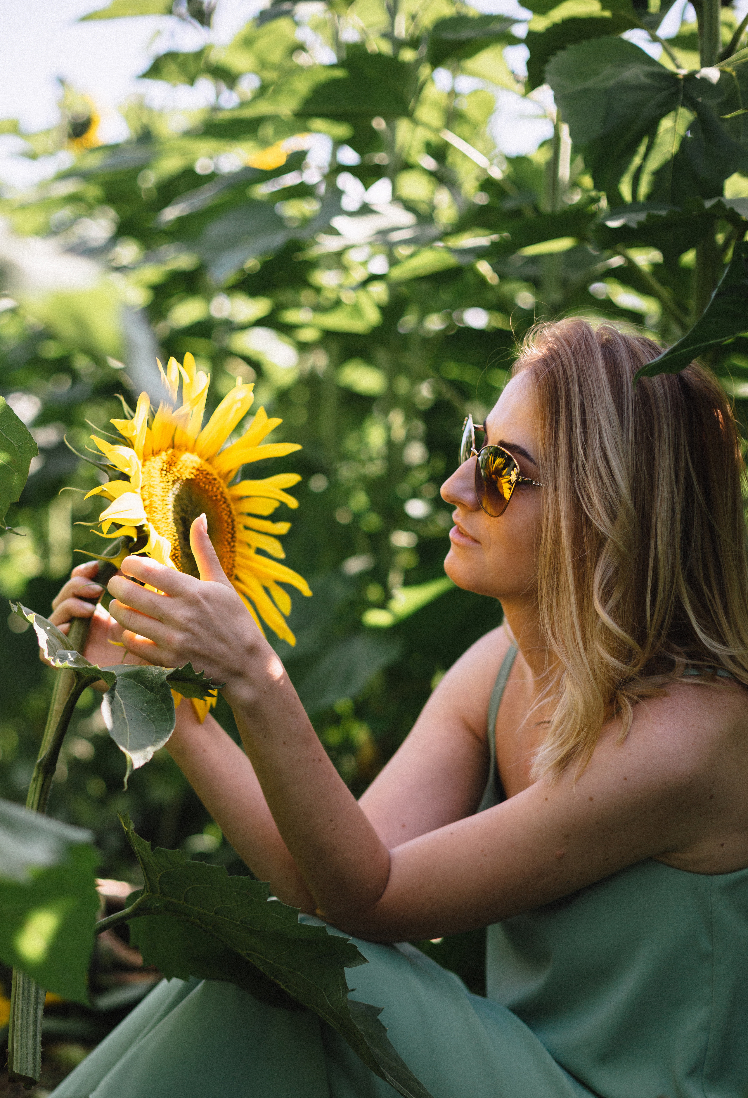 Ксюша, Катя и Полина. Съёмка в подсолнухах. Семейный и детский фотограф в Минске Владыко Татьяна