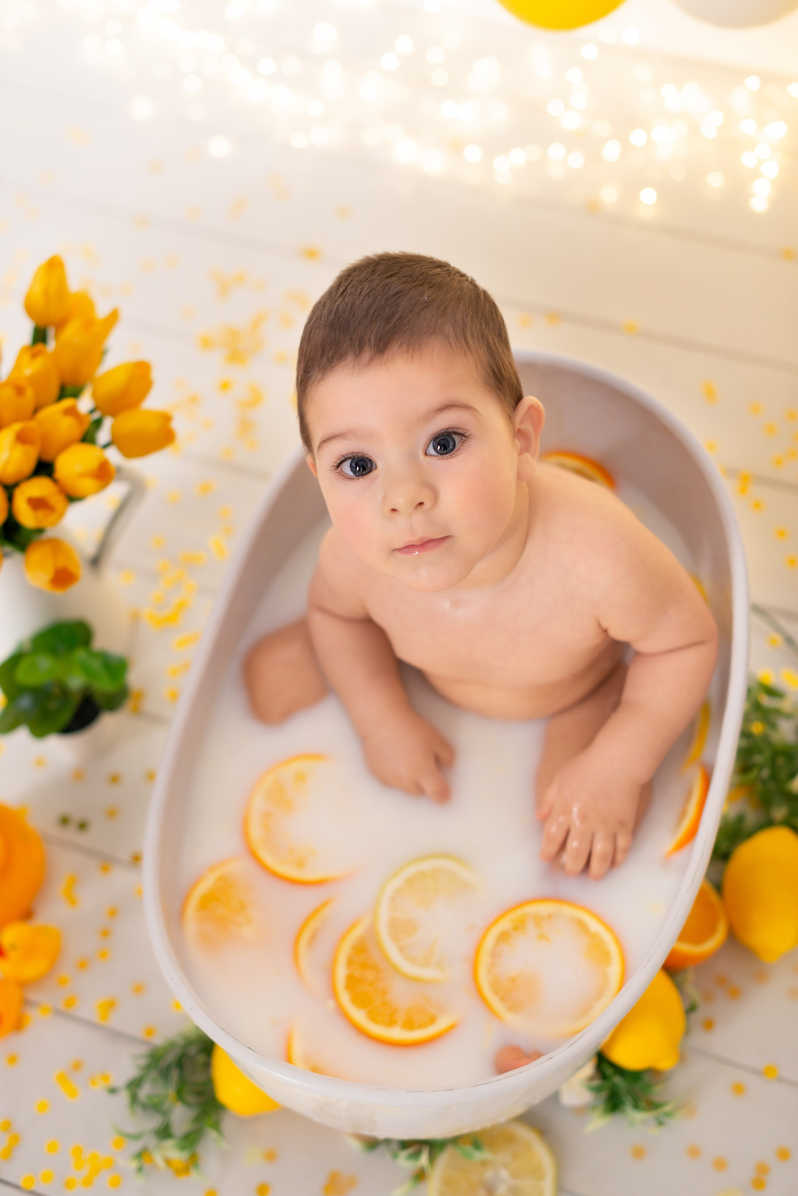 Фотосессия малыша в ванночке. Детская фотостудия «Мандаринка» | Детский фотограф Краснодар