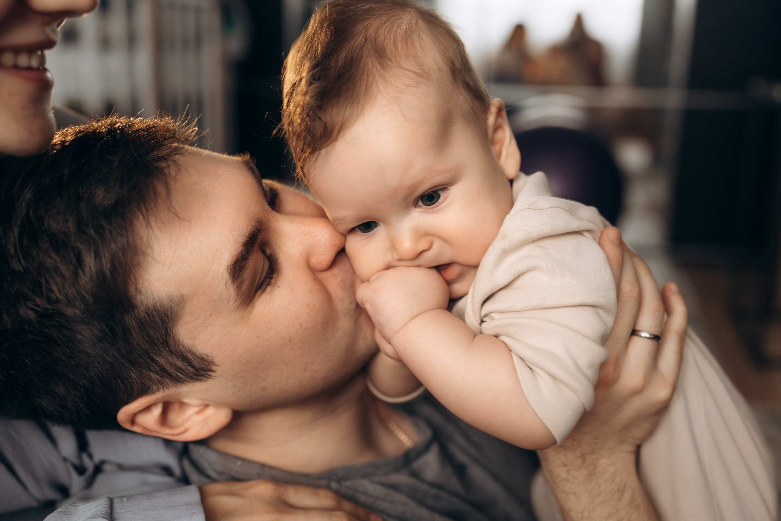 Домашняя фотосессия для Тани, Леши и Ромочки. Детский, семейный и ньюборн фотограф в Москве Юлия Шуарт
