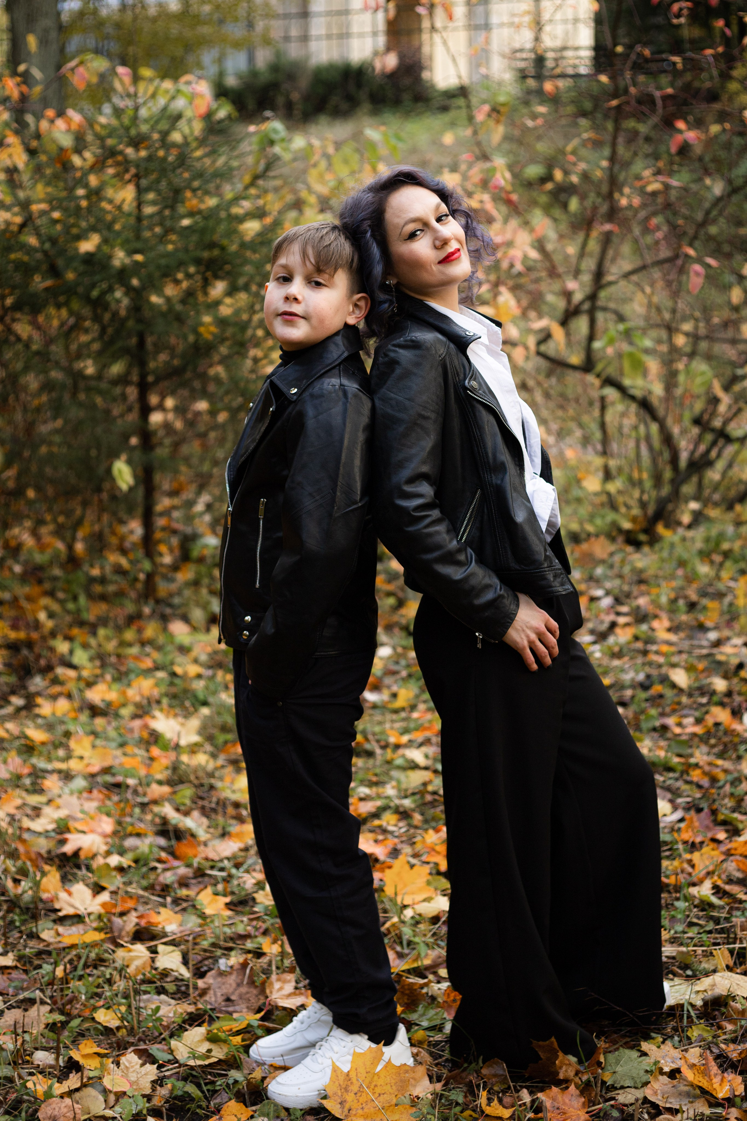 Катя и Вася. Фотосессия на Хэллоуин в парке. Семейный и детский фотограф в Санкт-Петербурге Павлова Елена