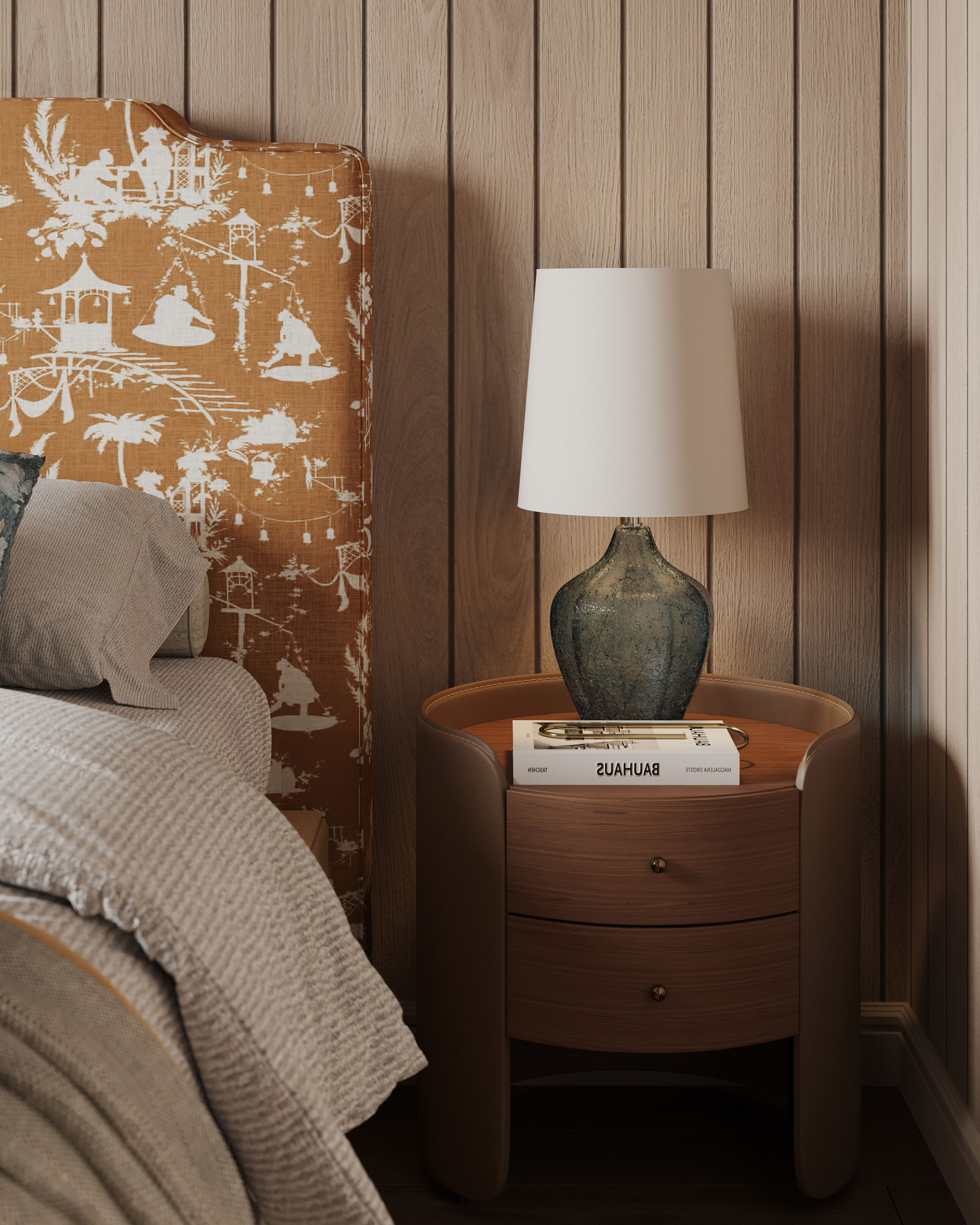 3D Визуализация мастер-спальни для студии Зориной Елены. 3D визуализатор и дизайнер-интерьера