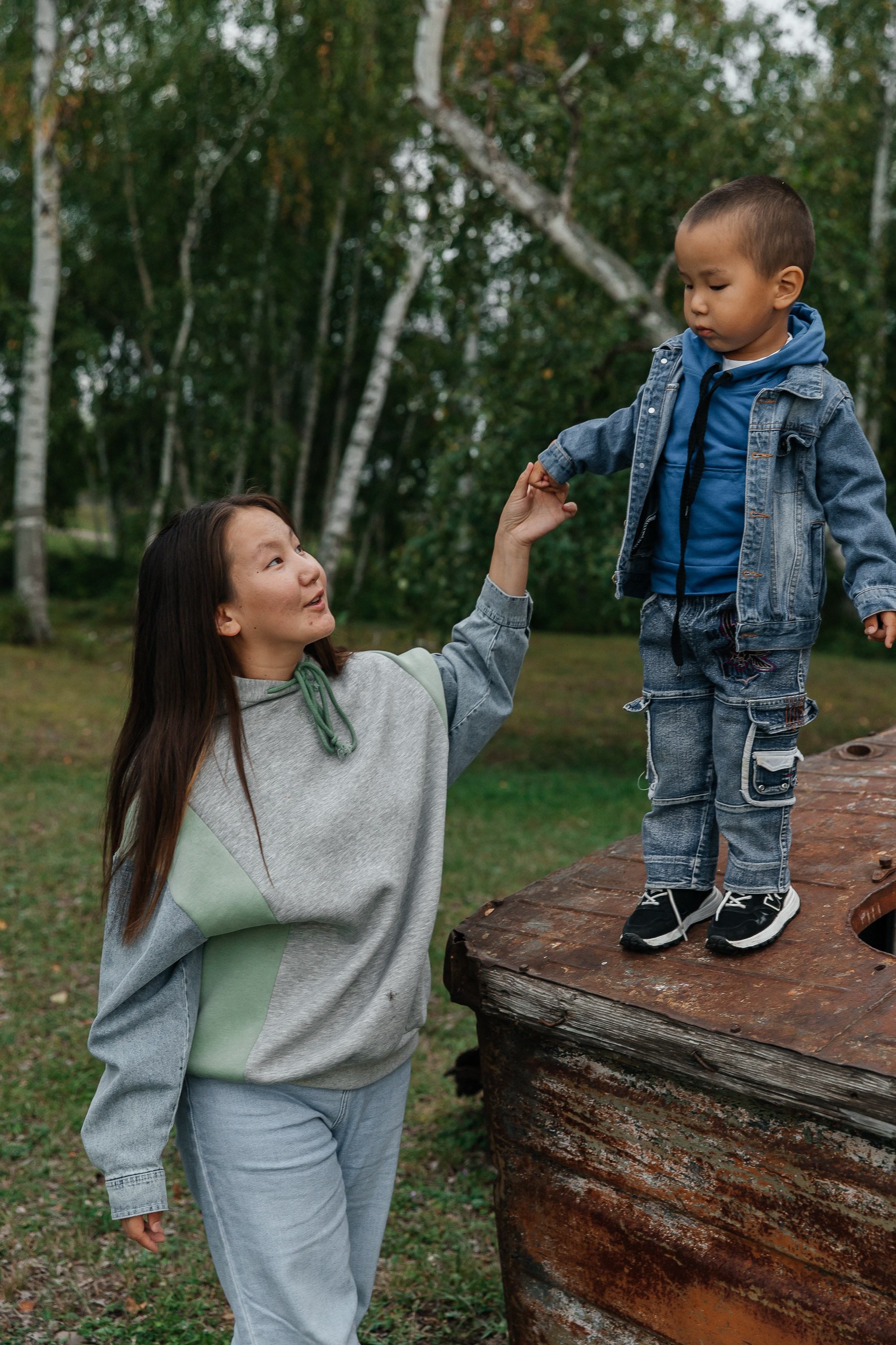 Лера и сын. Воронистая Анастасия. Фотограф Якутия, Томпонский район