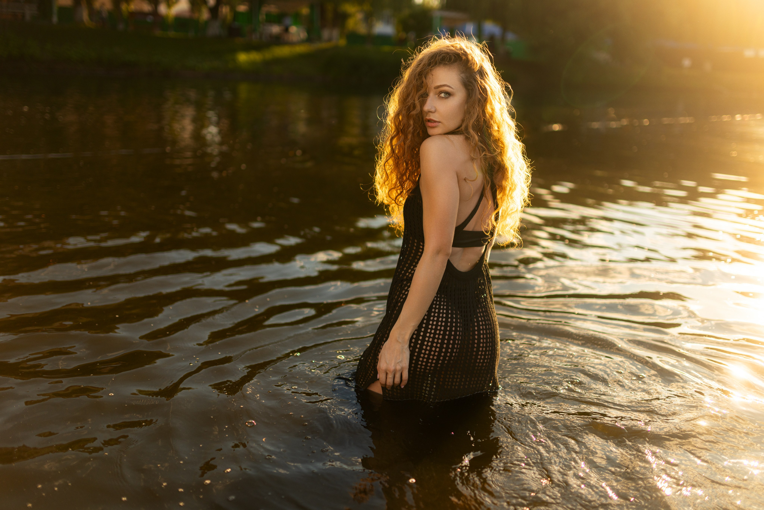 Съемка с Дианой у водоема на базе отдыха в формате для «себя». Дмитрий Шульгин, портретный фотограф в Воронеже