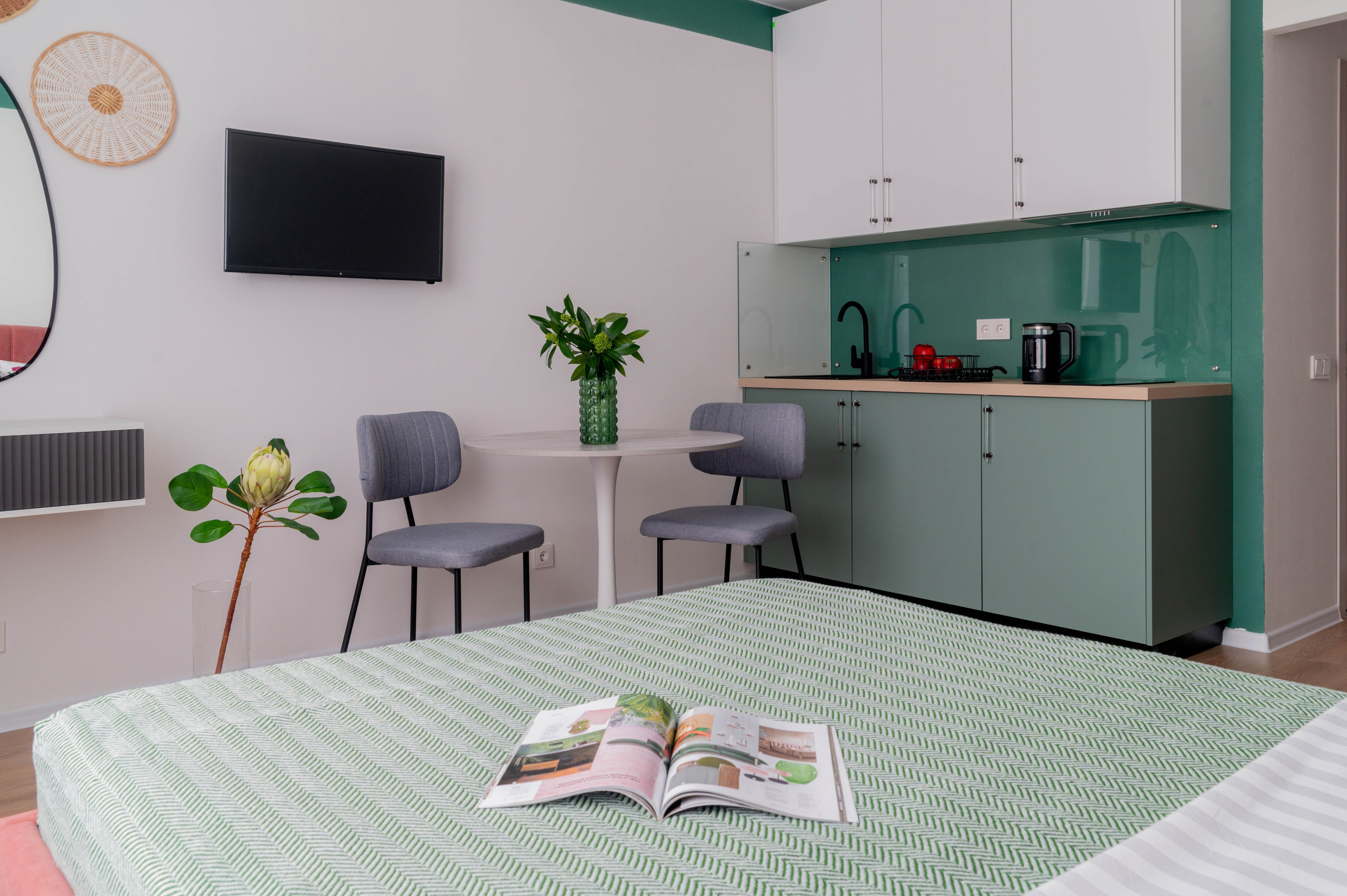 Съемка студии для посуточной аренды ЖК «Волга Парк». Интерьерный фотограф в Ярославле. Вероника Лазыкина