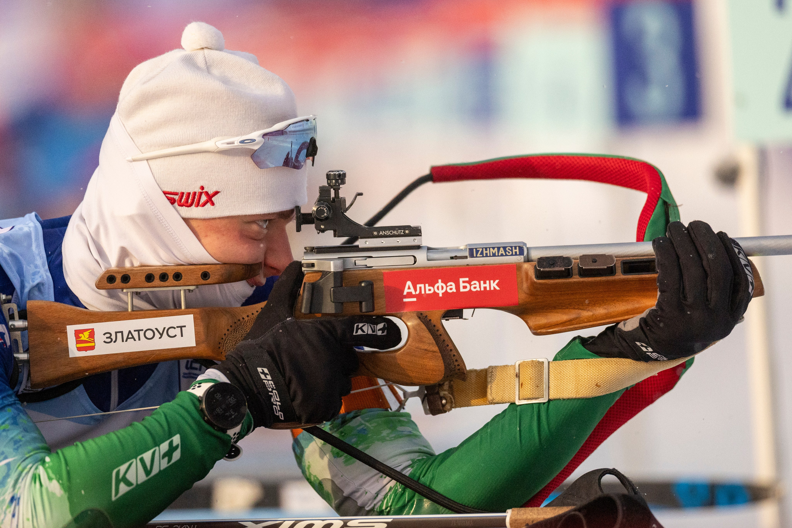 Всероссийская спартакиада по биатлону. Мужчины. Гонка преследования. Спортивный репортажный фотограф Казань Нафис Сиразетдинов