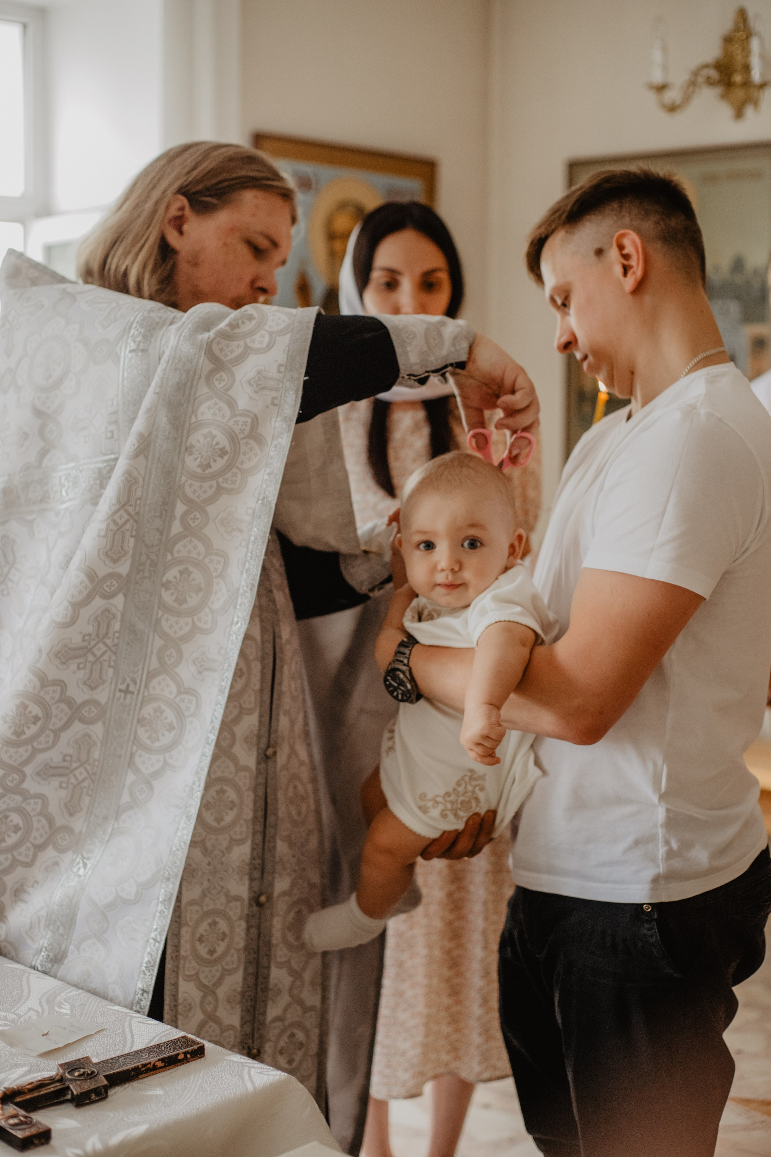 Крещение Мирона. Семейный и детский фотограф в  г. Екатеринбурге Холодова Юлия