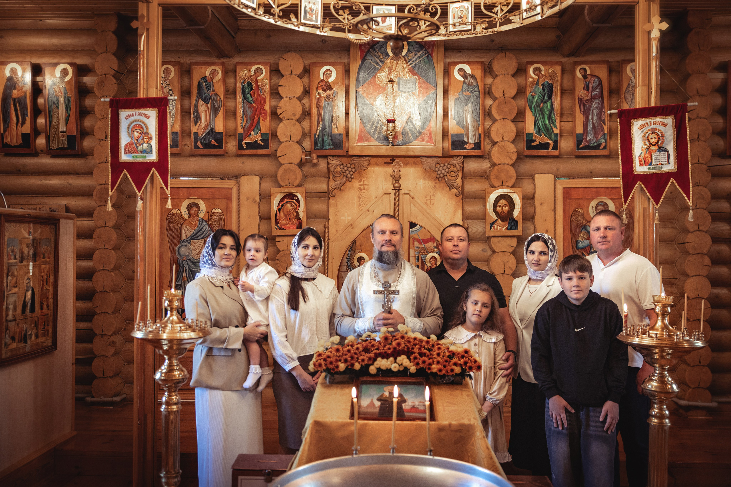 Таинство Крещения Мии. Храм Патриарха Тихона, х.Коржевский. Фотограф на Крещение и Венчание Краснодарский край — Гранкина Юлия
