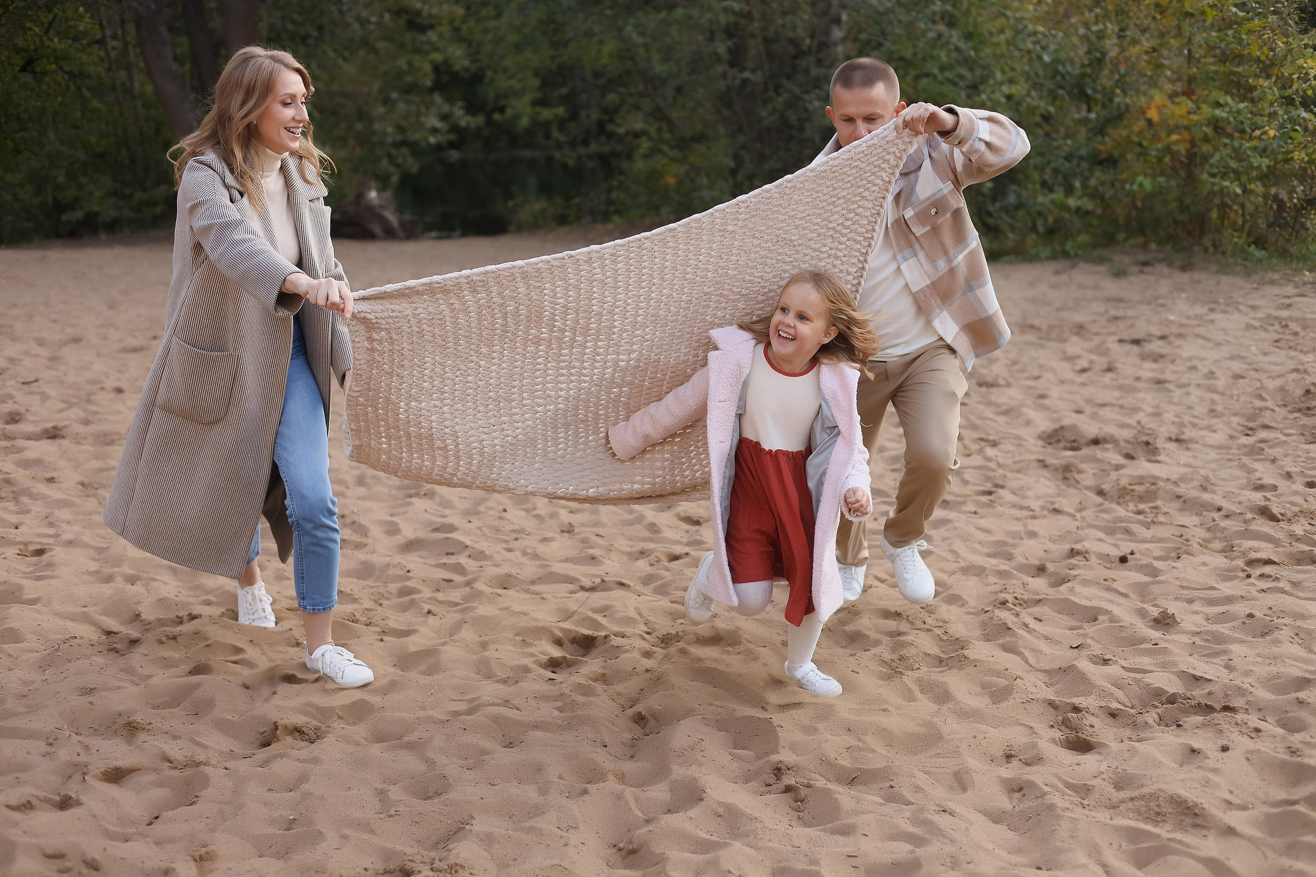 Надя, Женя и Ариана. Серебряный бор. Фотограф Москва Лара Чайка