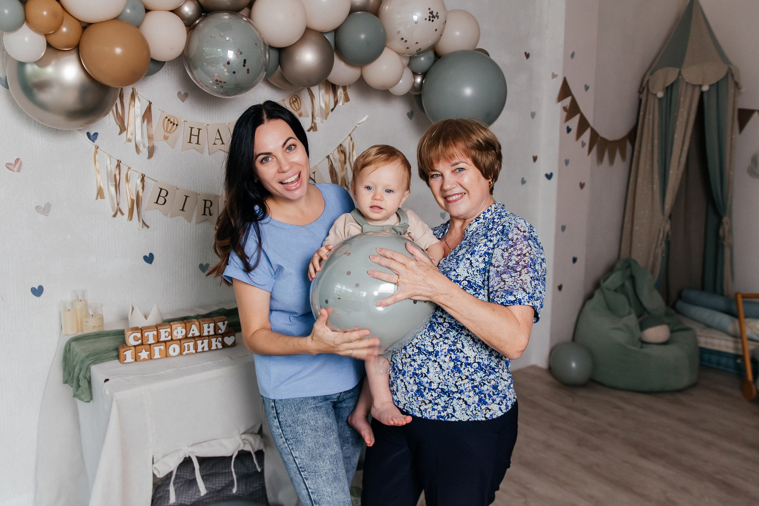 Фотосессия на 1 годик, детская фотостудия Кемерово