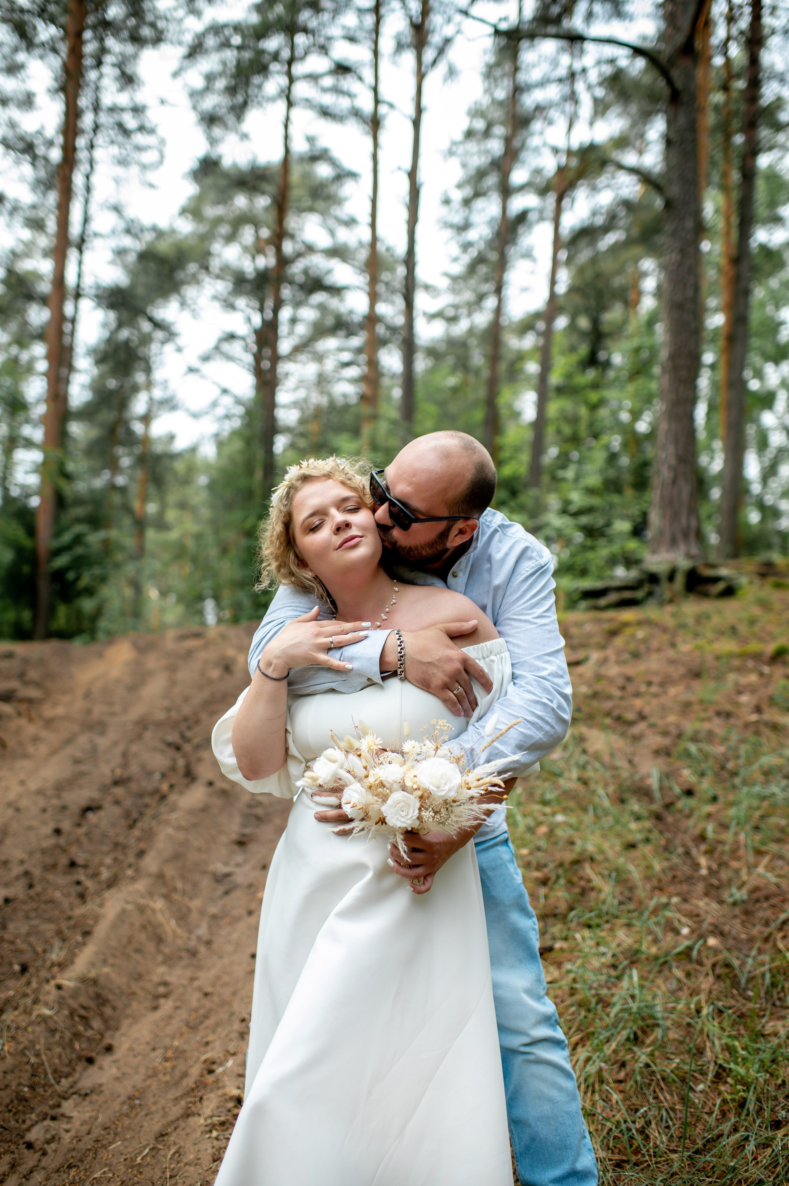 Станислав и Анастасия (нестандартная свадебная фотосессия в лесу и на Финском заливе). Портретный, семейный и свадебный фотограф в Санкт-Петербурге и в Пушкине Ширяев Денис