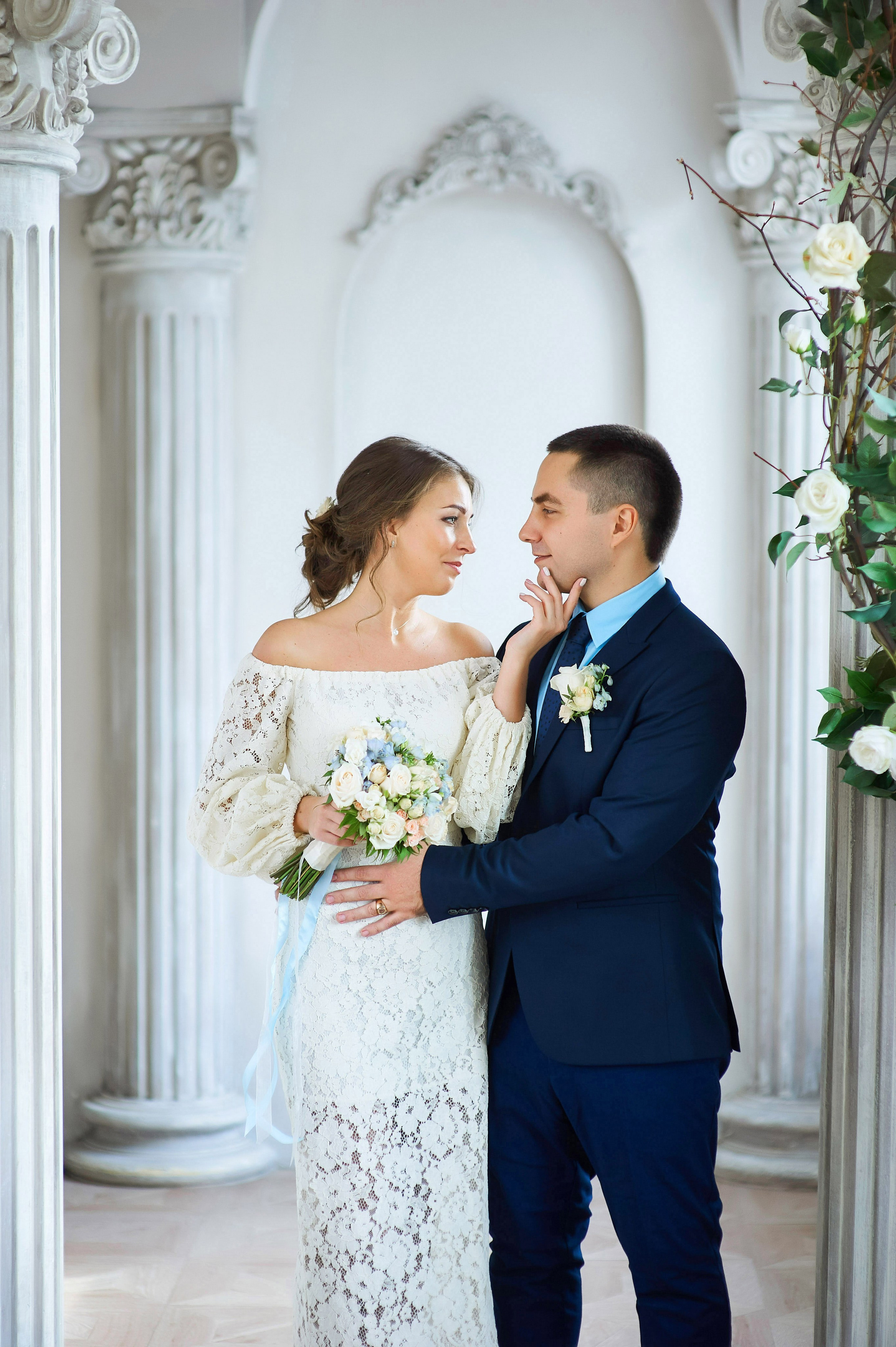 Свадебная фотосессия в студии. Портретный, семейный и свадебный фотограф в Санкт-Петербурге и в Пушкине Ширяев Денис