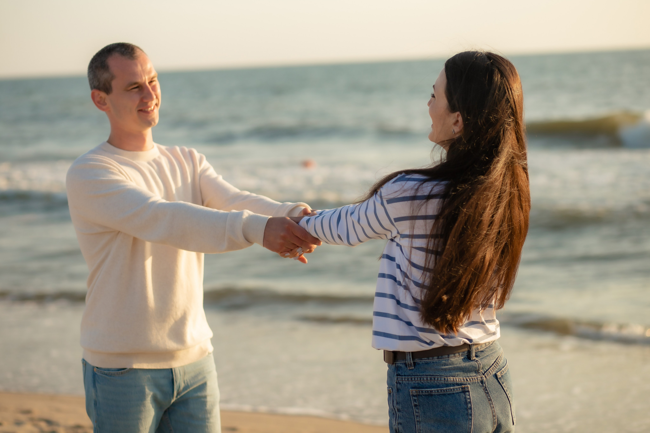 Павел и Татьяна. Закат в Янтарном. Фотограф в Калининграде Решетникова Алина