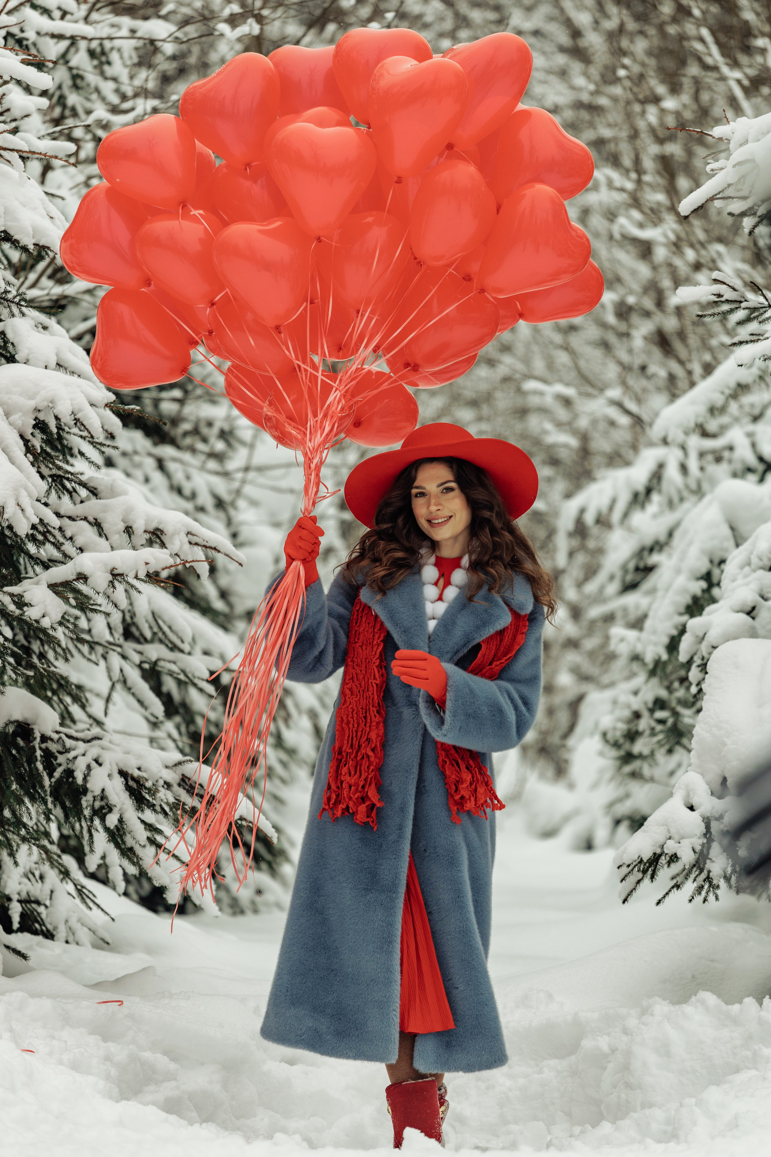 Зимний портрет для Ольги. Портретный фотограф в Москве Екатерина Богдасарова