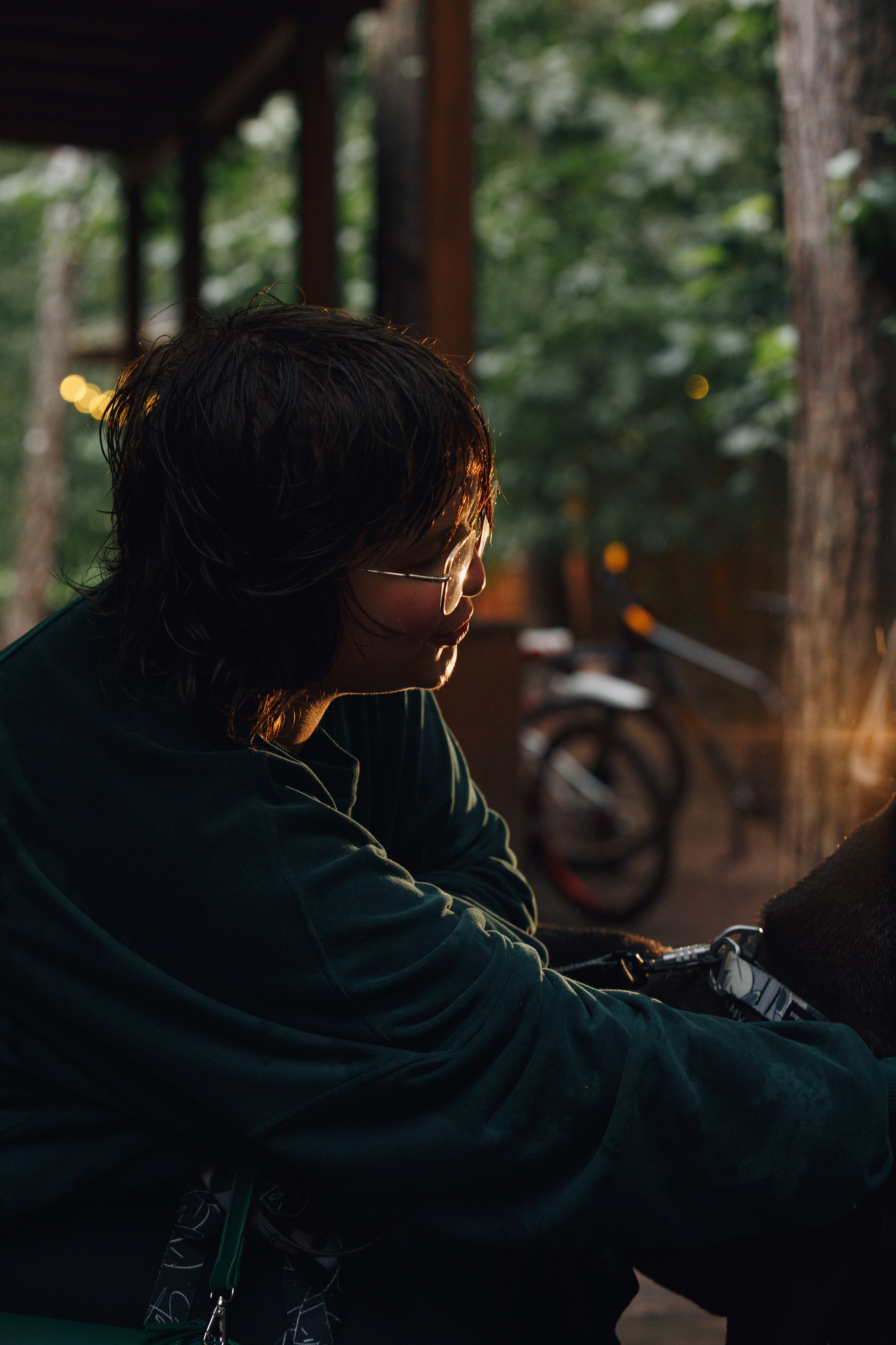 Рэкс, Лена и Вова в Мещерском. Фотограф анималист Кристина Карпова, Москва