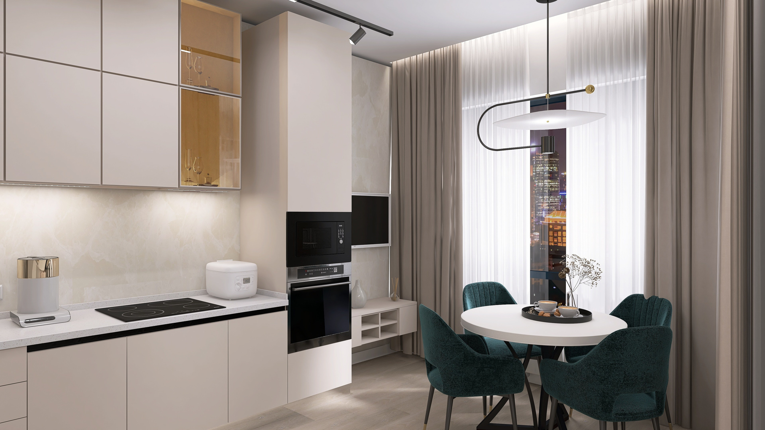 ЖК Притомский. Площадь 55 кв. м. Дизайнер интерьера в Новосибирске_Елена Сергеева