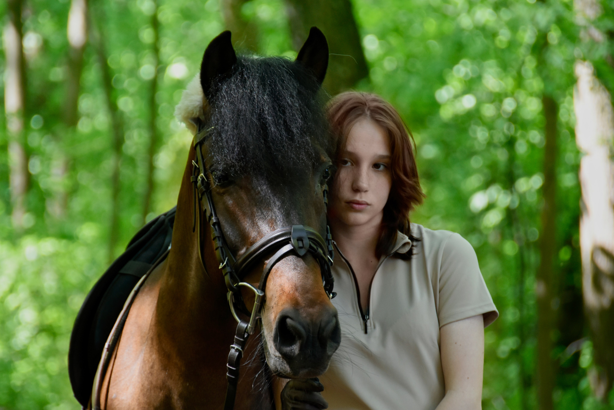 Александра и Капрал (клеппер). Конный фотограф Москва