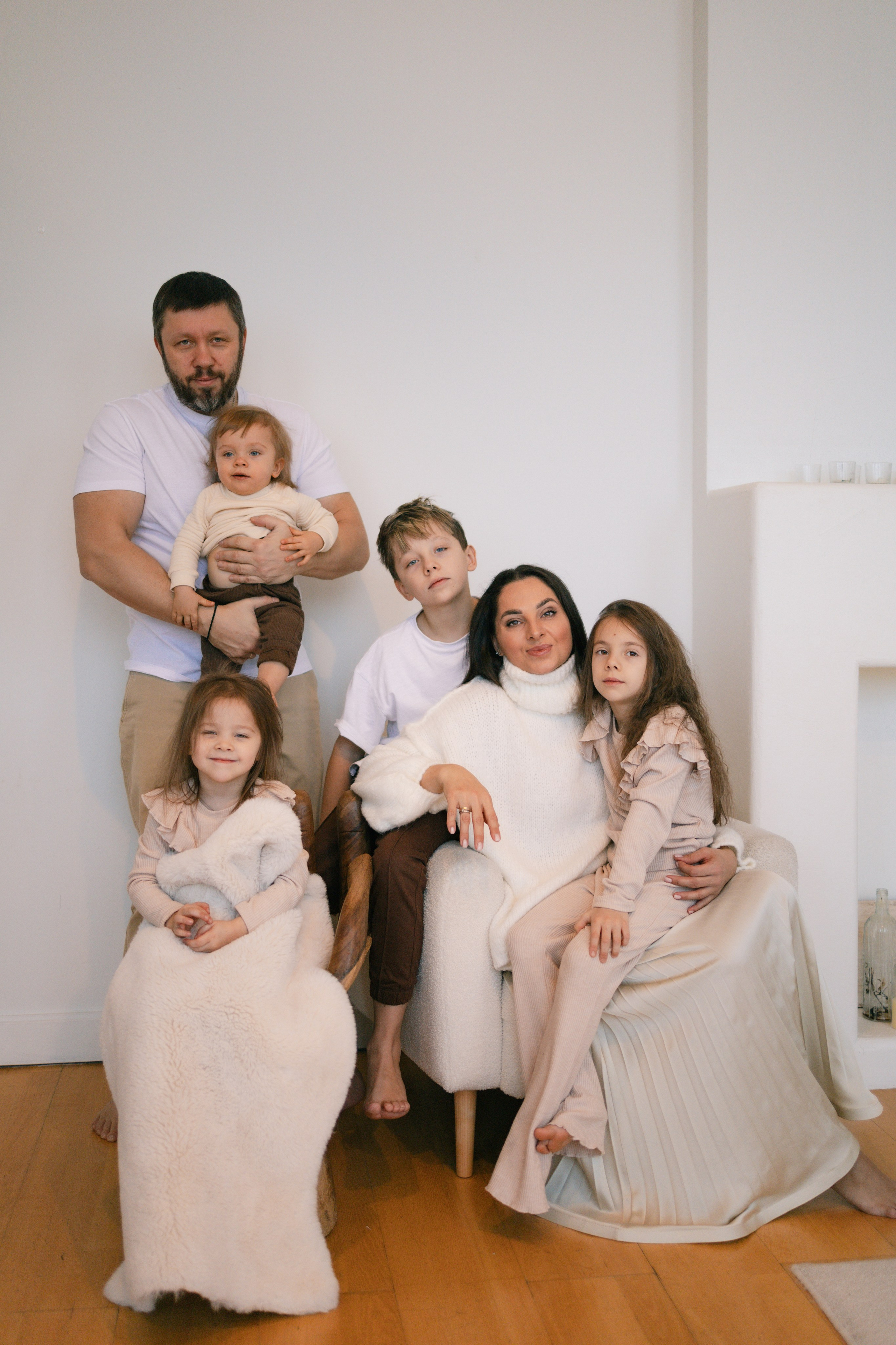 Вера и Евгений И их чудесные детки: Андрей, Артём, Виктория и Валерия. Фотограф в Санкт-Петербурге Светлана Арестова