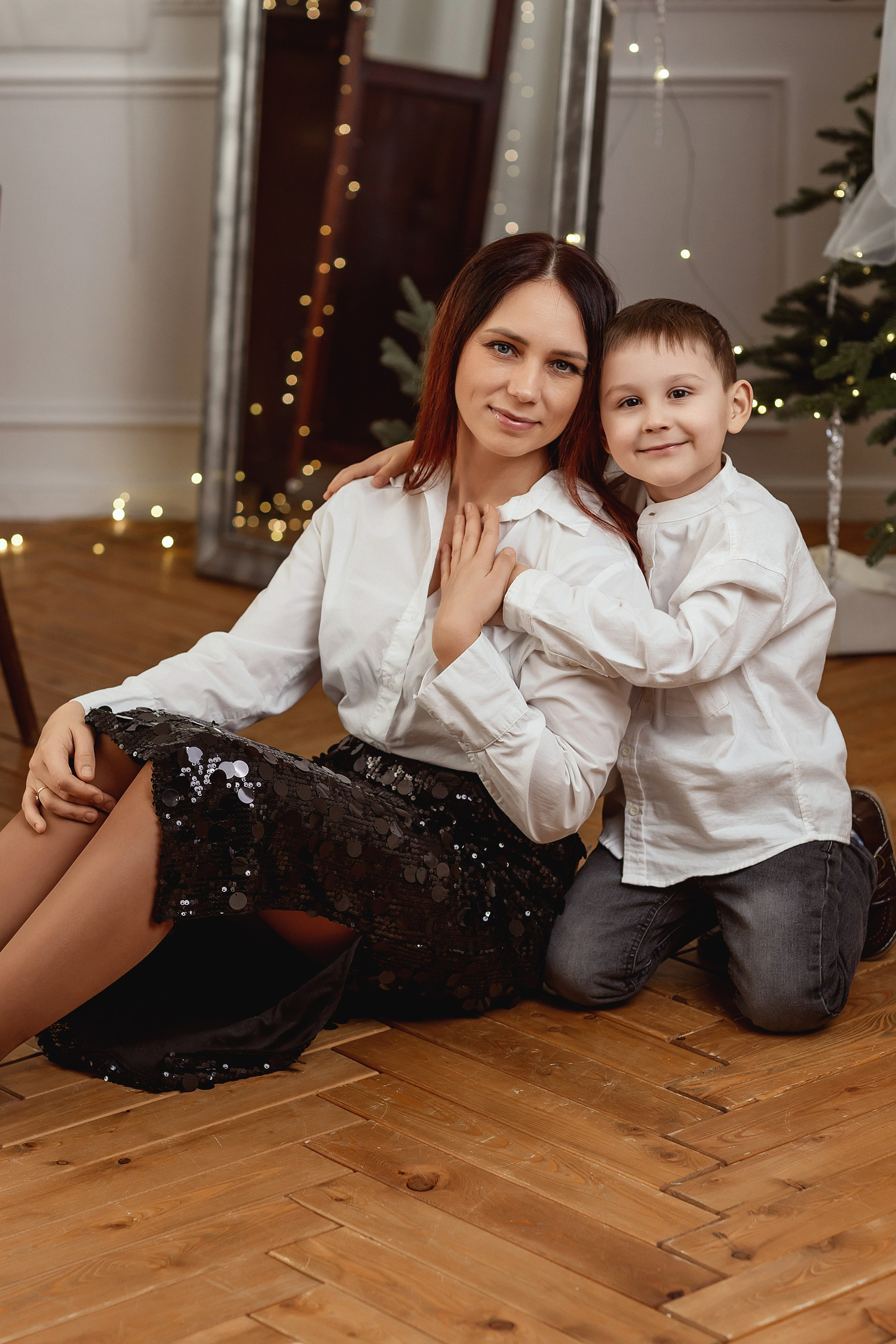 Семейная новогодняя фотосессия. Детский и семейный фотограф Елена Воропаева